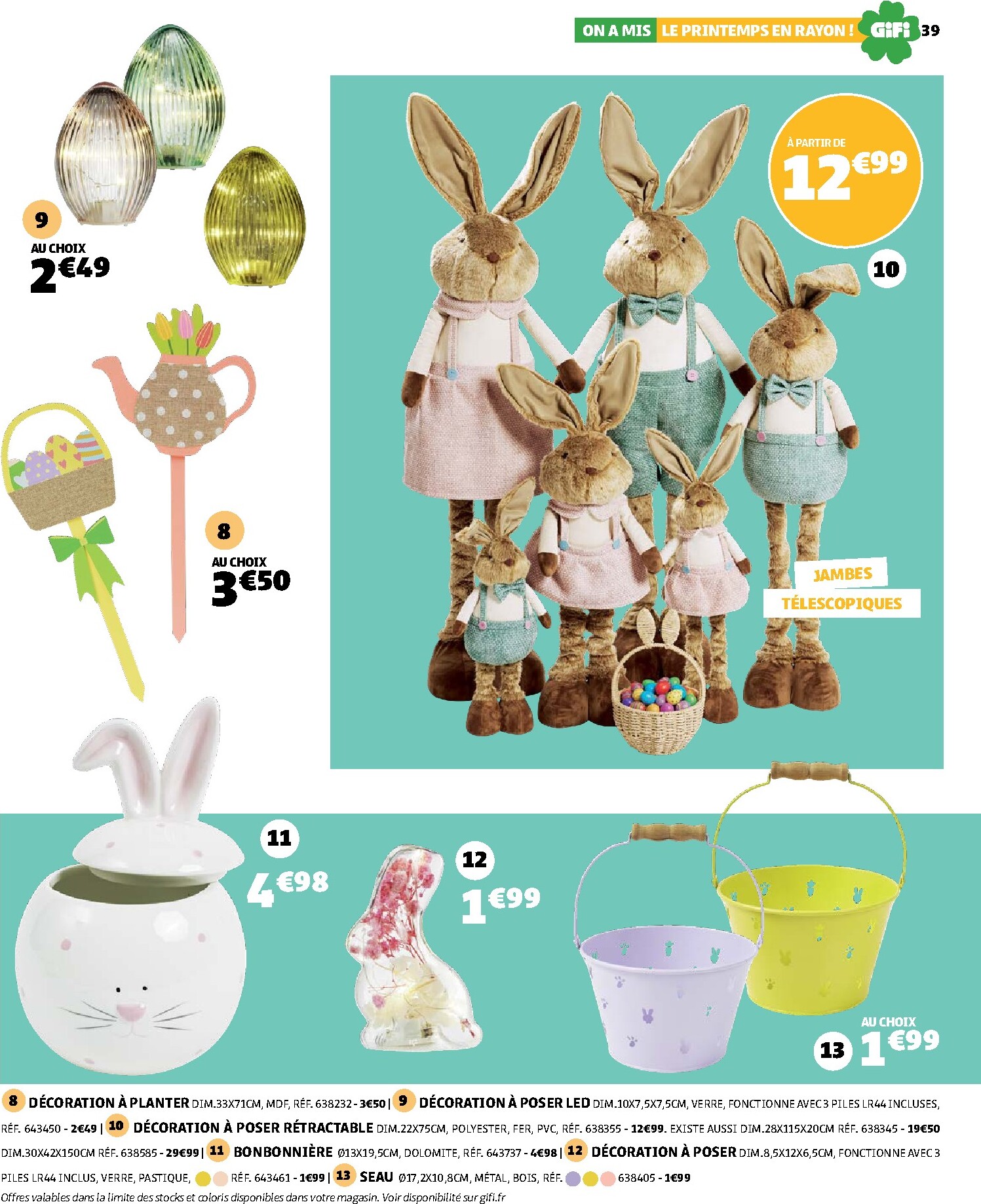 gifi - Catalogue Gifi - On a mis le printemps en rayon ! valable du 10/03/2026 au 30/03/2026 - page: 39