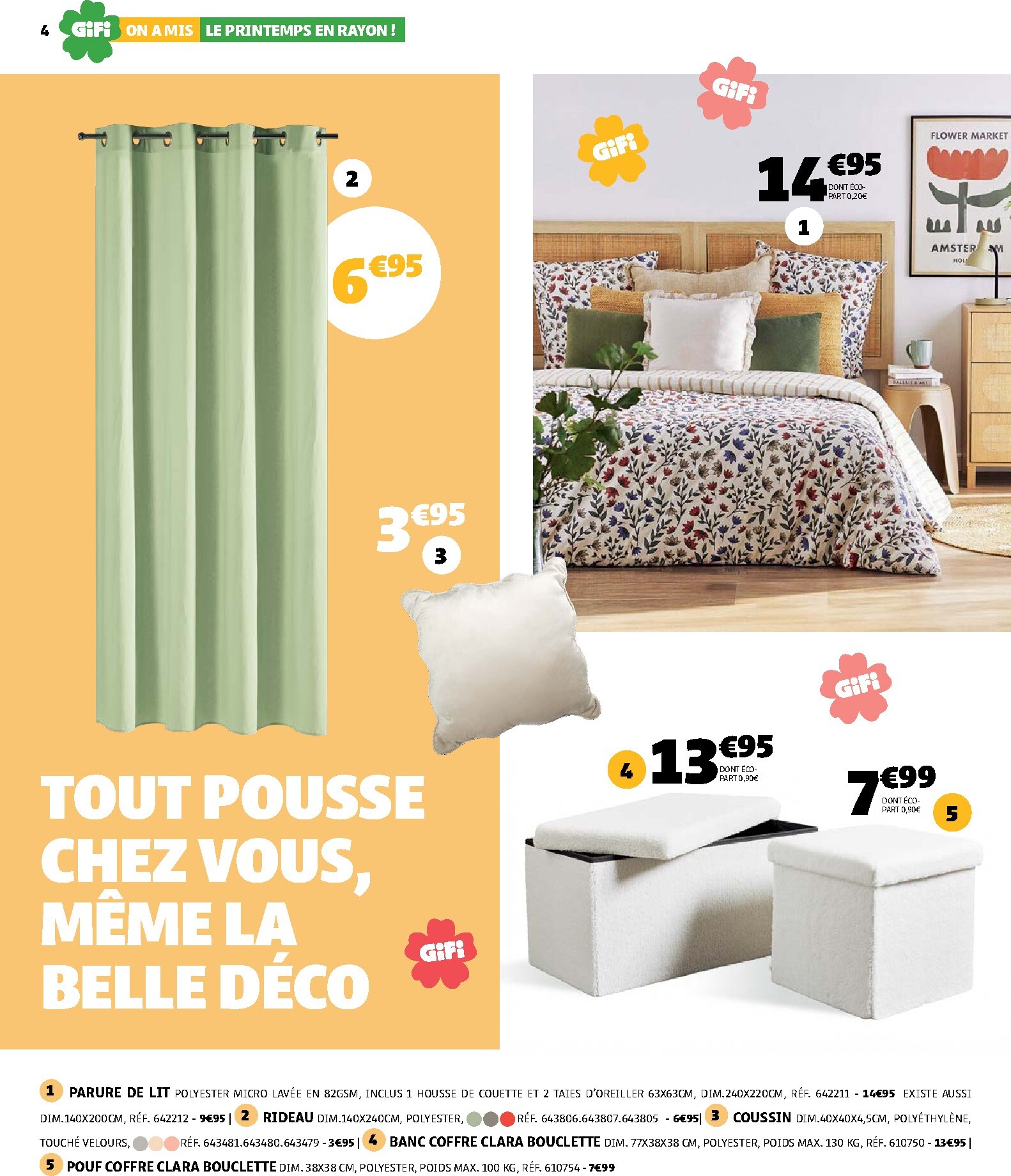 gifi - Catalogue Gifi - On a mis le printemps en rayon ! valable du 10/03/2026 au 30/03/2026 - page: 4