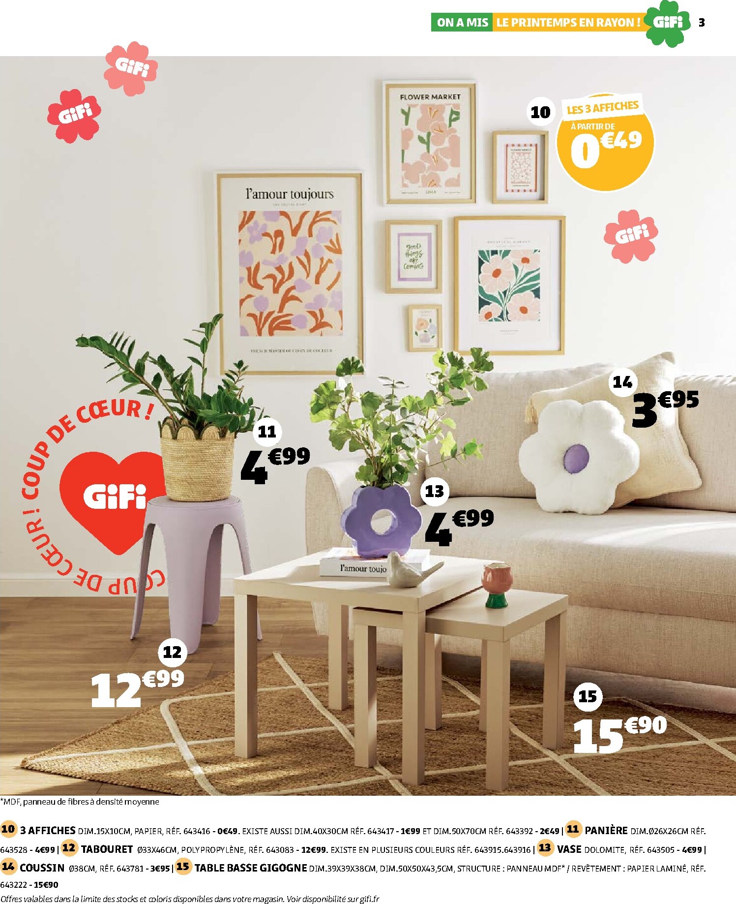 gifi - Catalogue Gifi - On a mis le printemps en rayon ! valable du 10/03/2026 au 30/03/2026 - page: 3