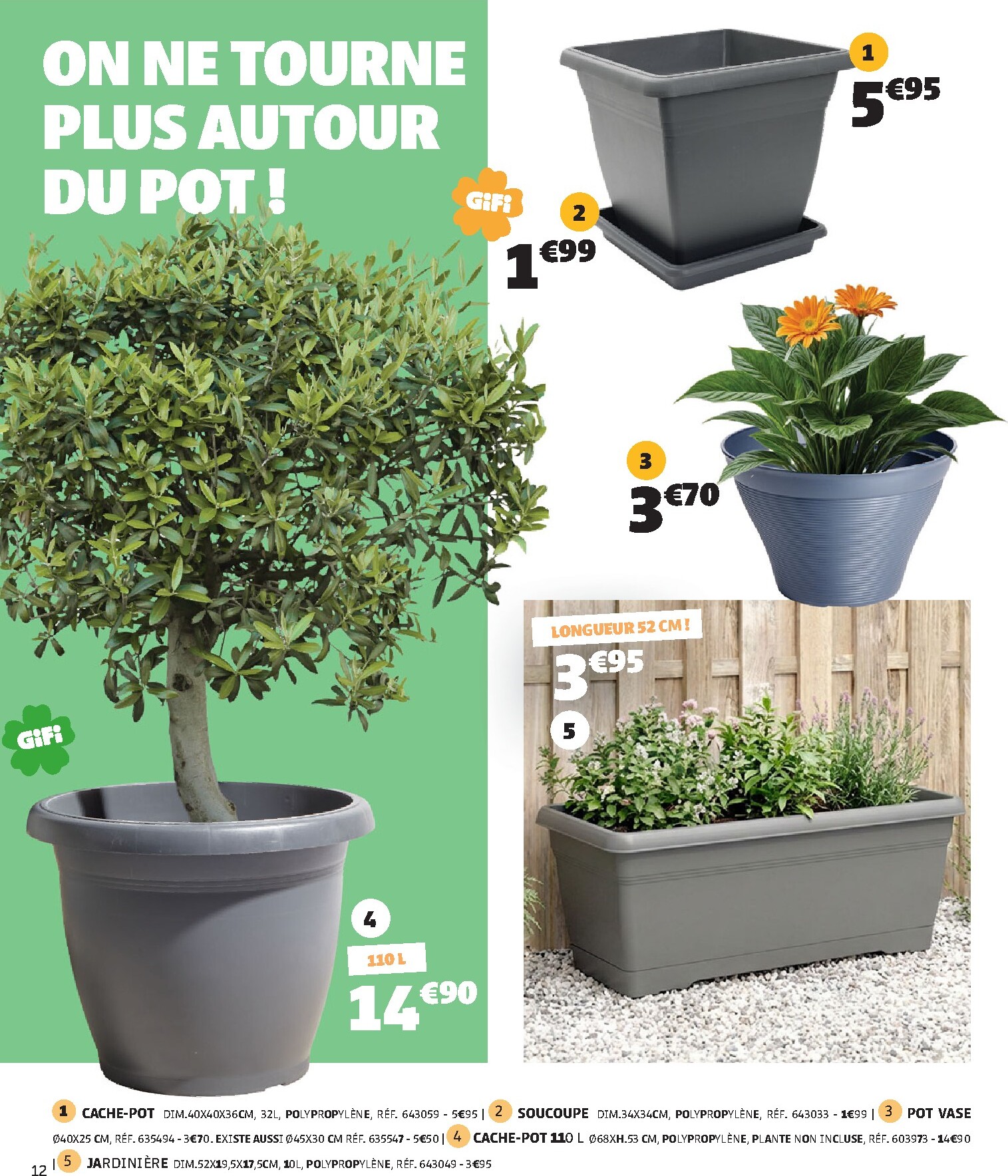 gifi - Catalogue Gifi - Le printemps des bonnes affaires valable du 24/03/2026 au 06/04/2026 - page: 12