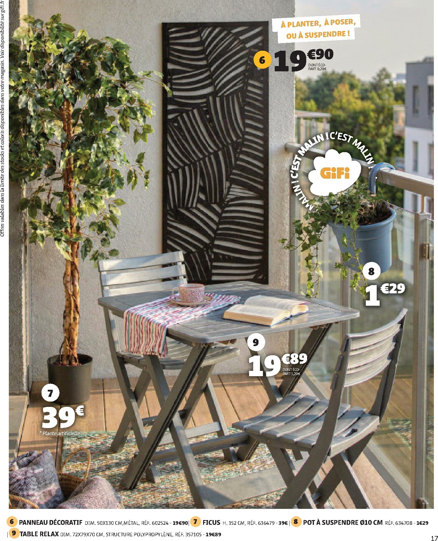 gifi - Catalogue Gifi - Le printemps des bonnes affaires valable du 24/03/2026 au 06/04/2026 - page: 17