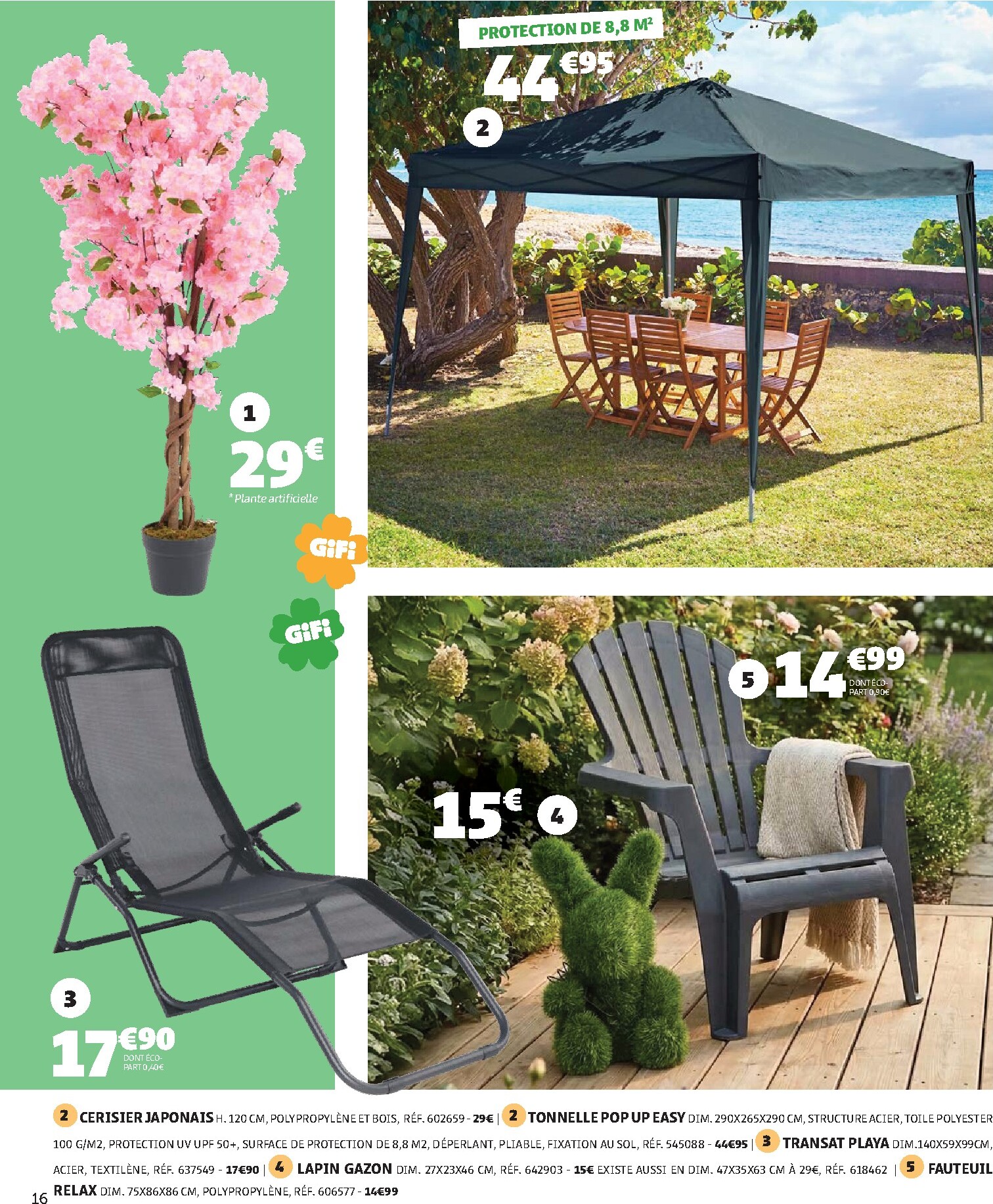 gifi - Catalogue Gifi - Le printemps des bonnes affaires valable du 24/03/2026 au 06/04/2026 - page: 16
