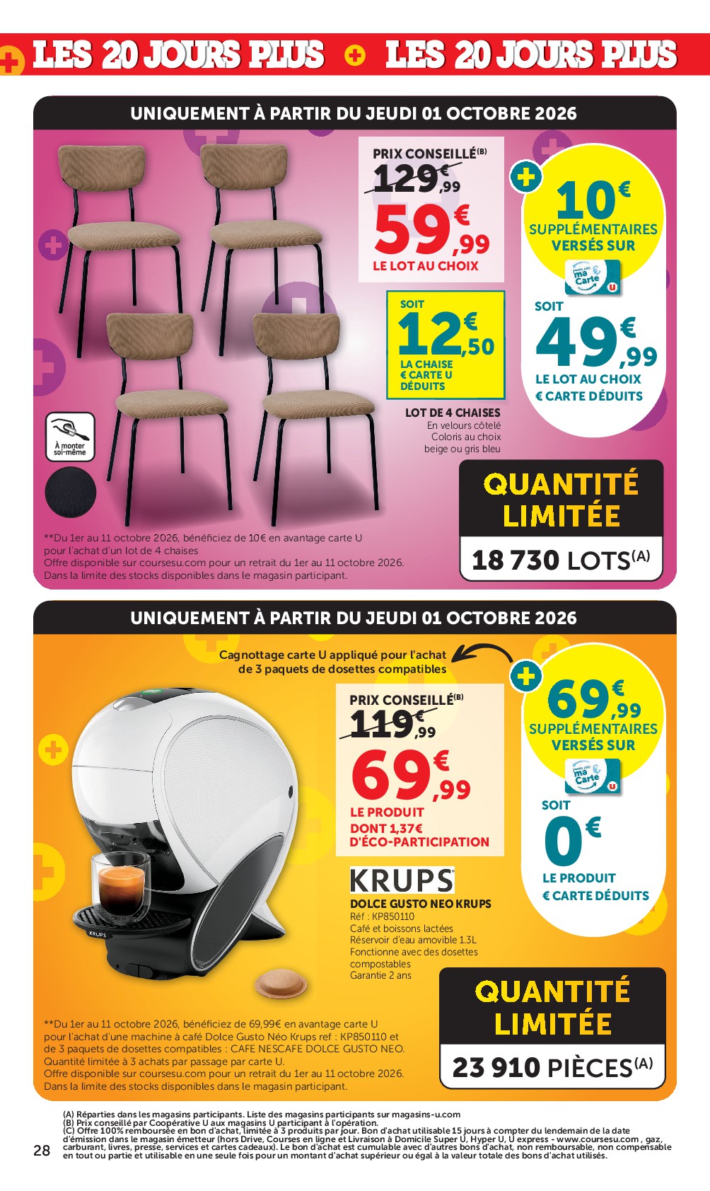 super-u - Prospectus Super U valide du du mardi 29/09/2026 au du dimanche 11/10/2026 - page: 28
