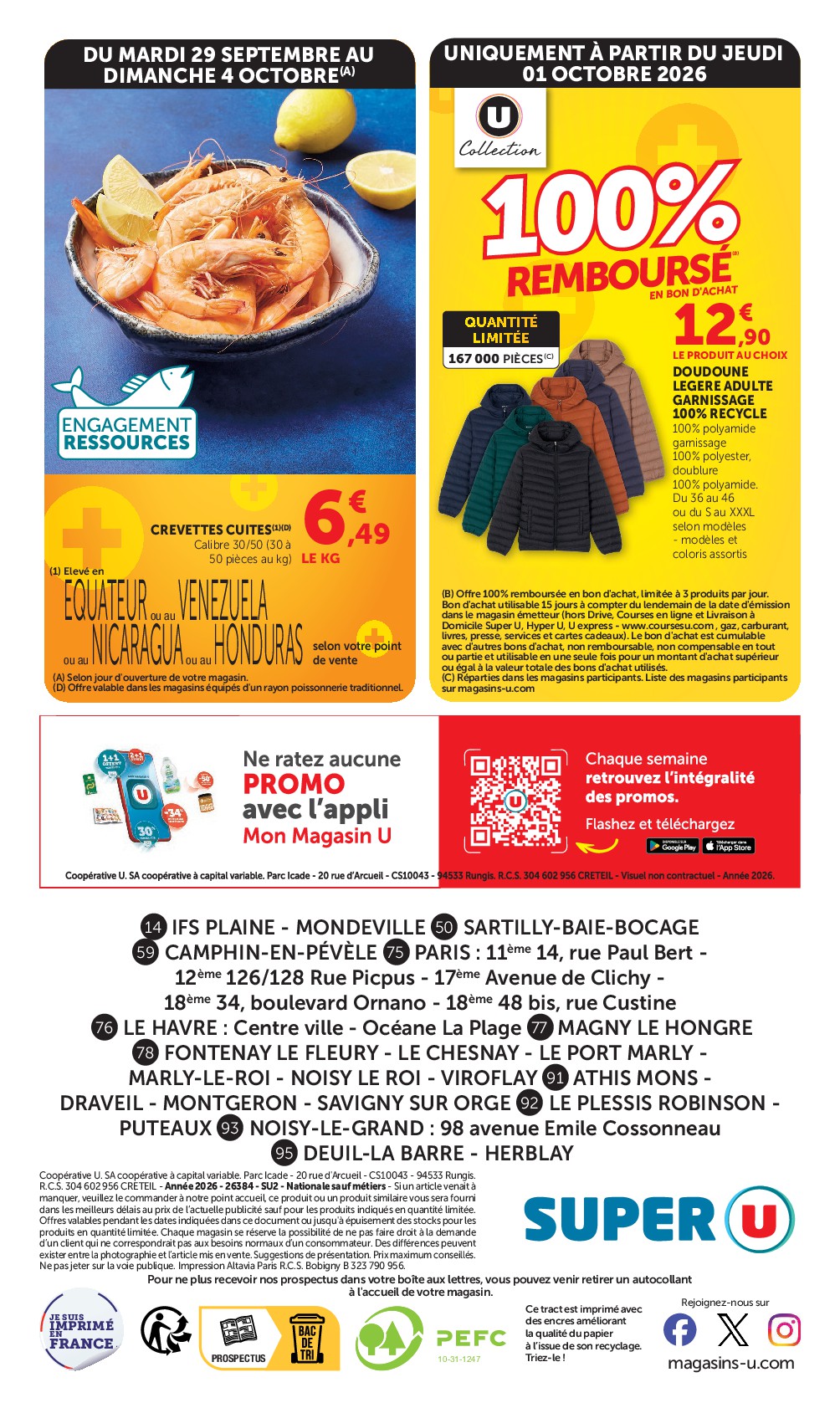 super-u - Prospectus Super U valide du du mardi 29/09/2026 au du dimanche 11/10/2026 - page: 32