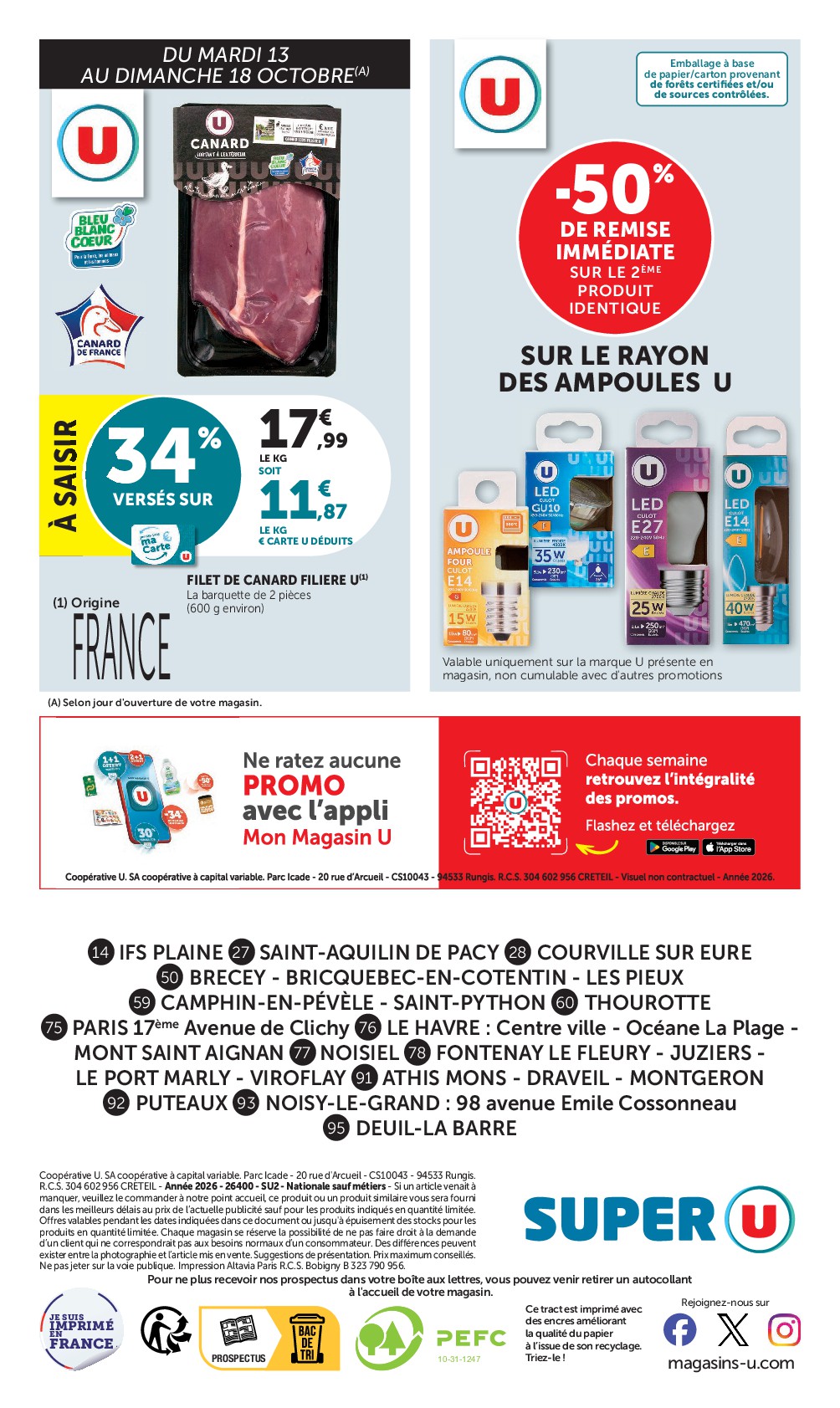super-u - Prospectus Super U valide du du mardi 13/10/2026 au du dimanche 25/10/2026 - page: 24