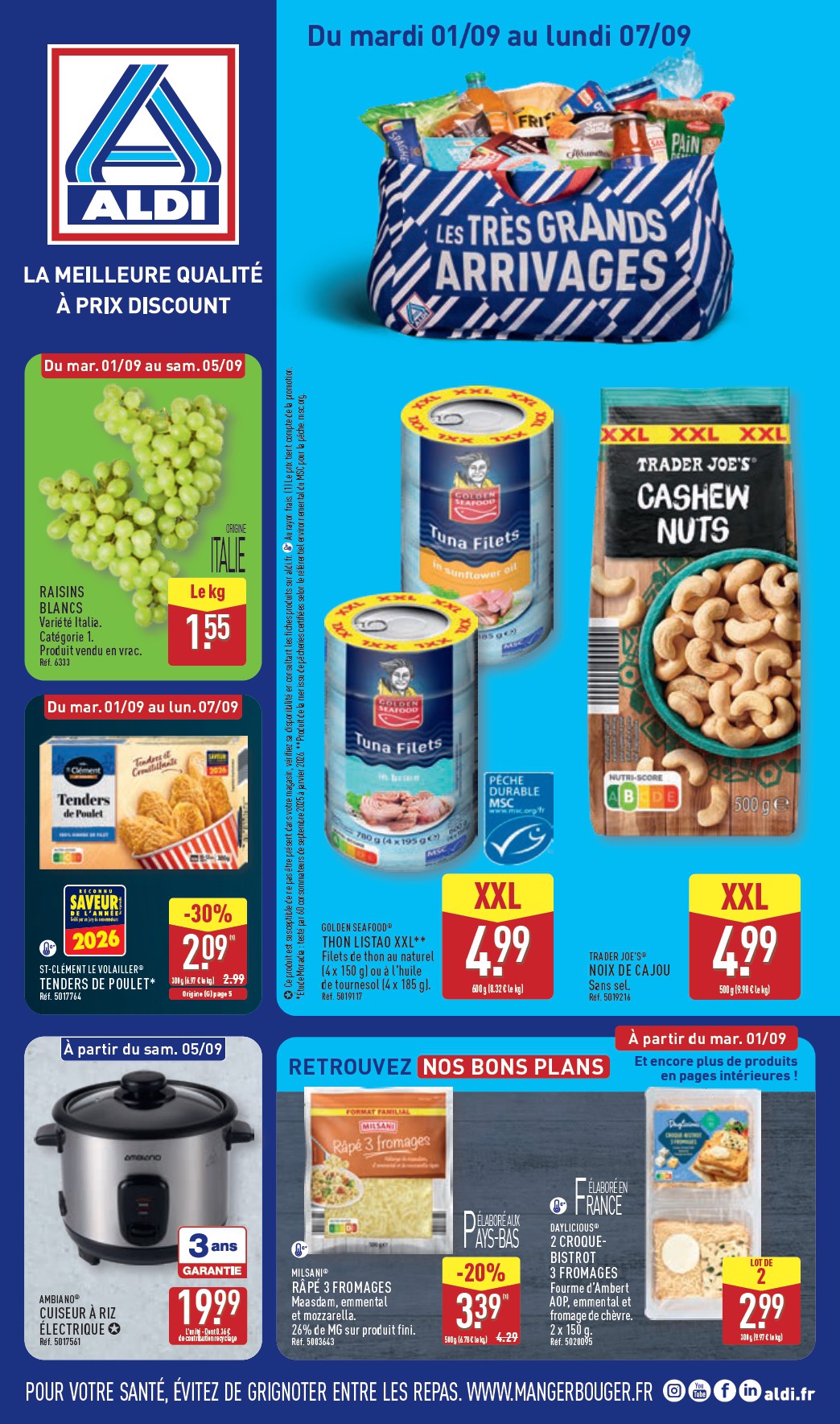 aldi - Current ALDI leaflet valid from du mardi 01/09/2026 to du lundi 07/09/2026