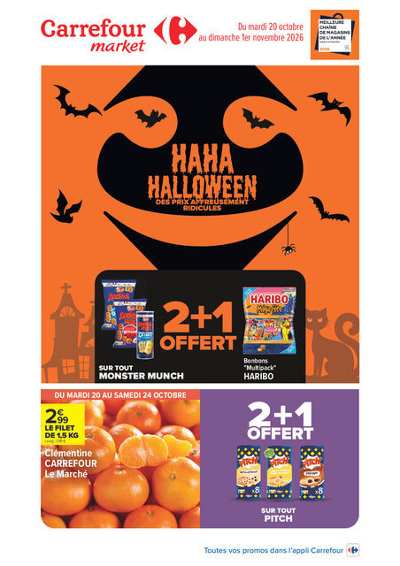 carrefour-market - Flyer Carrefour Market pour la semaine prochaine du du mardi 20/10/2026 au du dimanche 01/11/2026 - page: 1