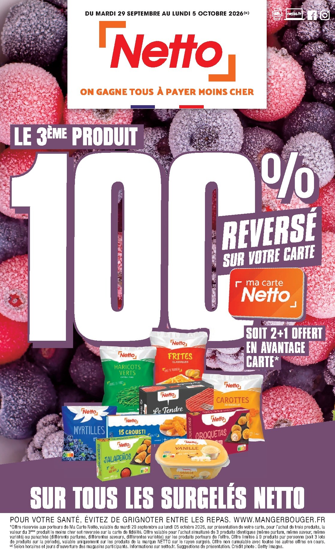 netto - Flyer Netto pour la semaine prochaine du du mardi 29/09/2026 au du lundi 05/10/2026
