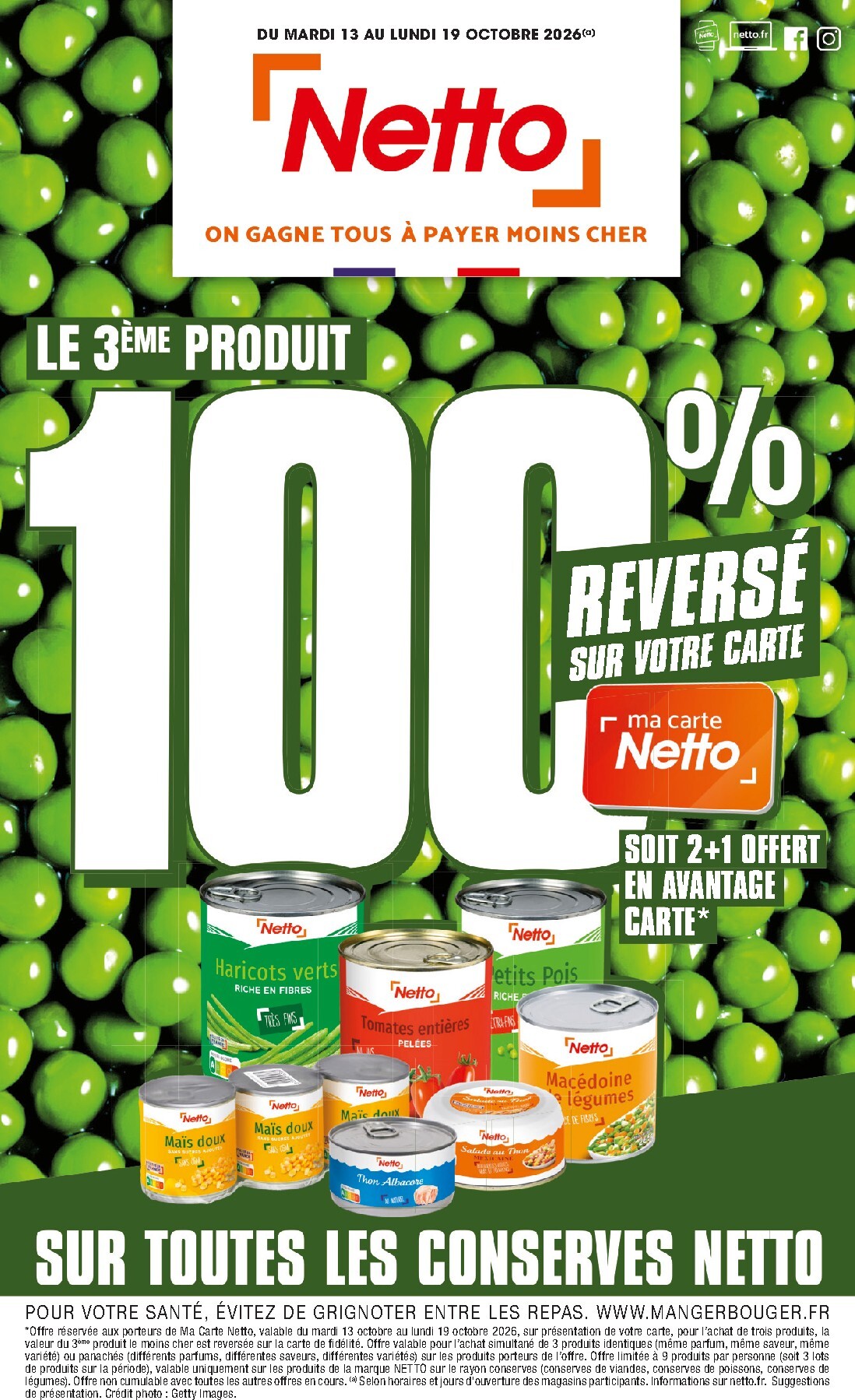 netto - Flyer Netto pour la semaine prochaine du du mardi 13/10/2026 au du lundi 19/10/2026