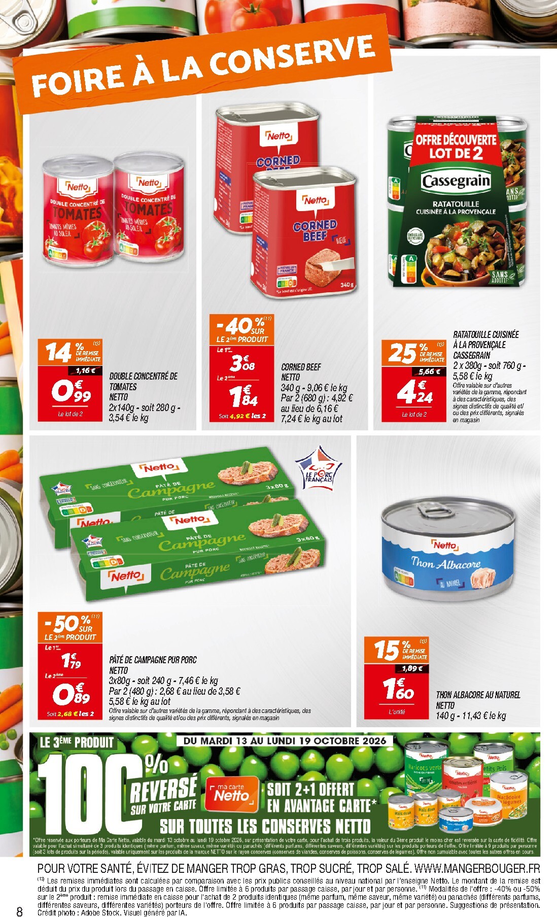 netto - Flyer Netto pour la semaine prochaine du du mardi 13/10/2026 au du lundi 19/10/2026 - page: 8