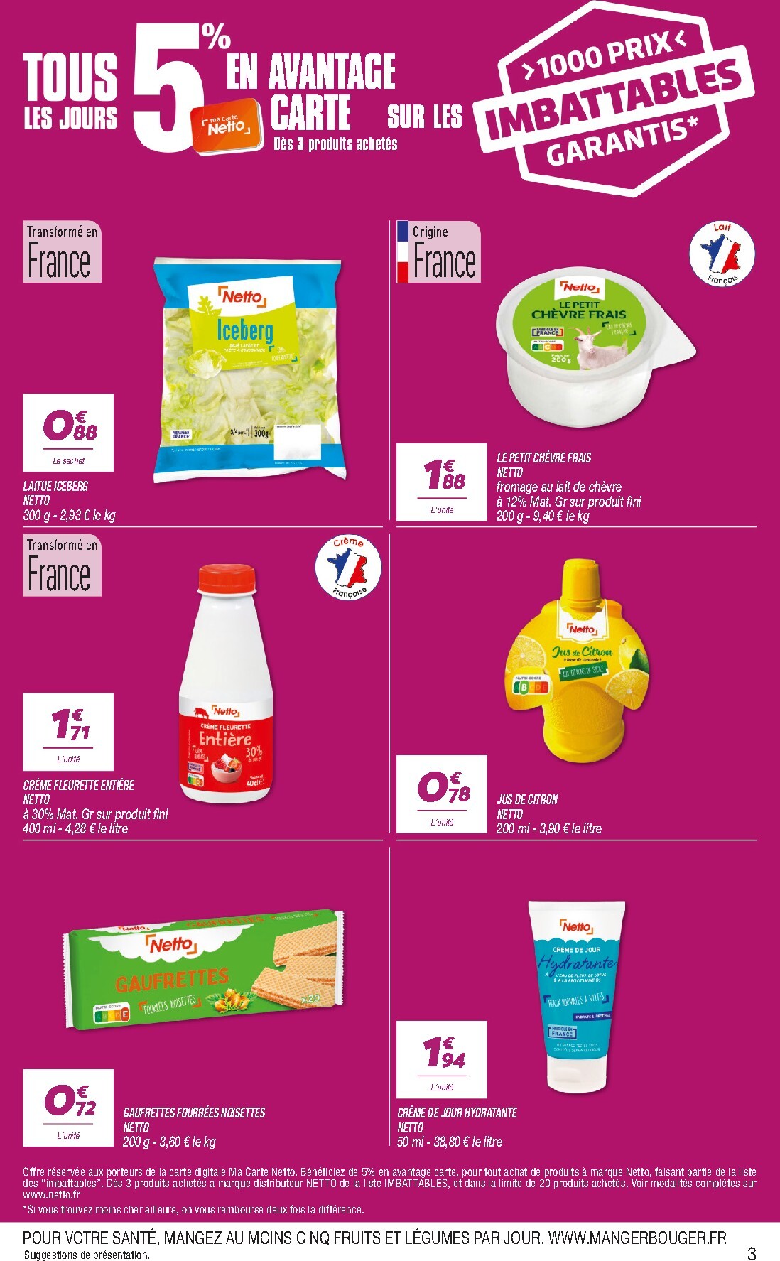netto - Flyer Netto pour la semaine prochaine du du mardi 13/10/2026 au du lundi 19/10/2026 - page: 3