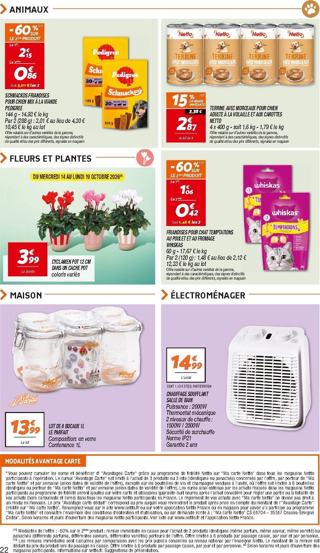 netto - Flyer Netto pour la semaine prochaine du du mardi 13/10/2026 au du lundi 19/10/2026 - page: 22