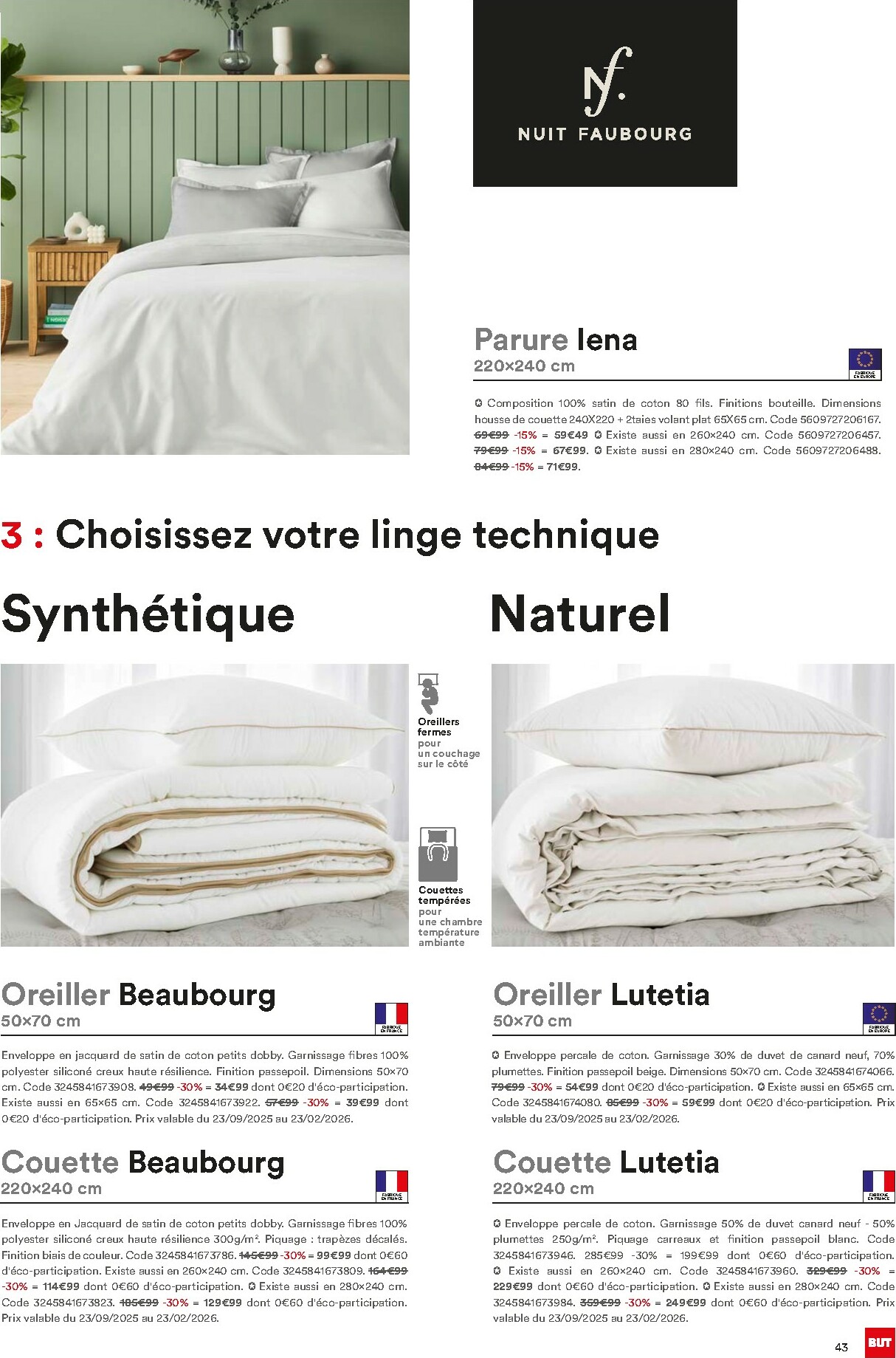 but - Catalogue But - Guide Literie valable du 02/12 au 23/02 - page: 43