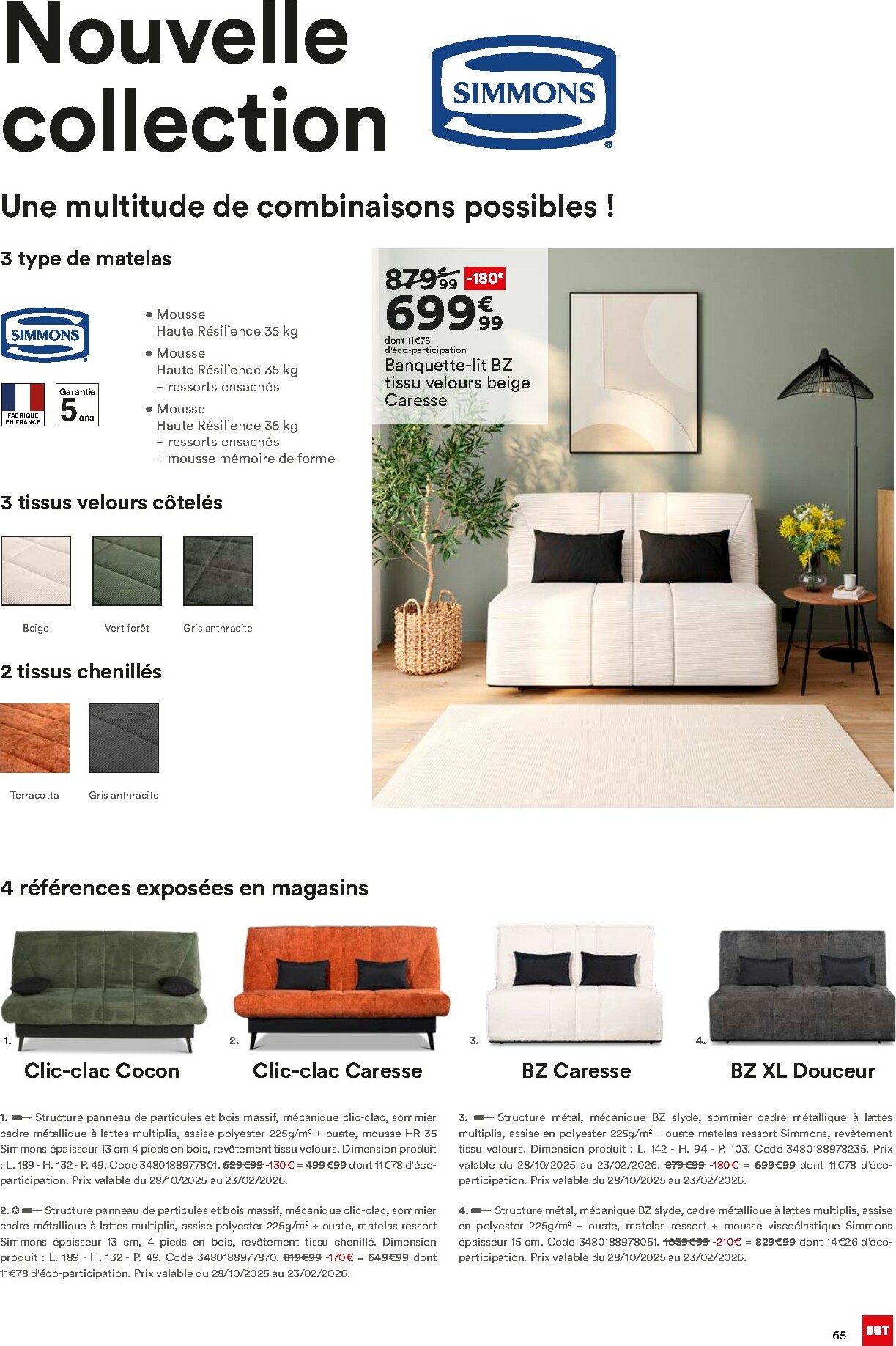 but - Catalogue But - Guide Literie valable du 02/12 au 23/02 - page: 65