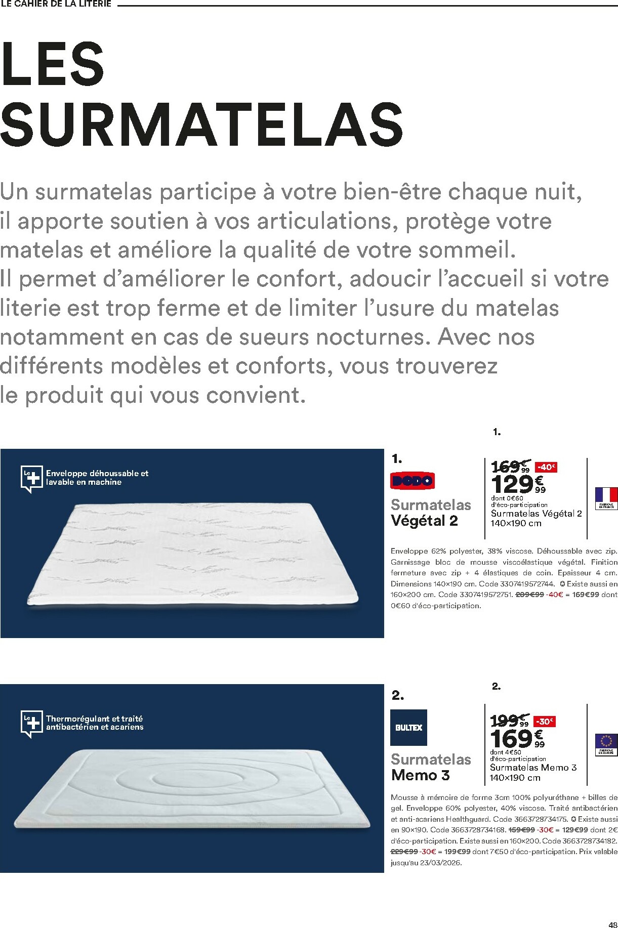 but - Catalogue But - Guide Literie valable du 02/12 au 23/02 - page: 48