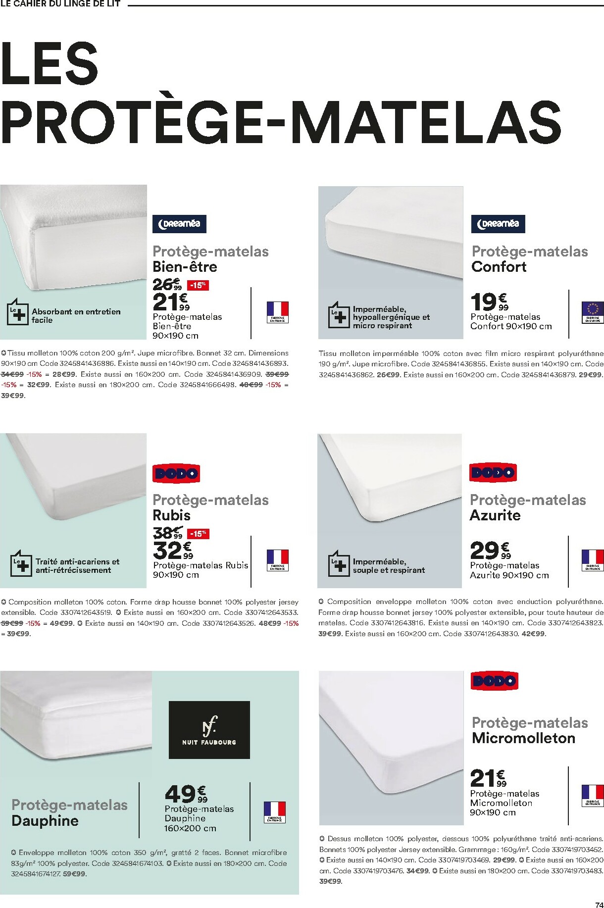 but - Catalogue But - Guide Literie valable du 02/12 au 23/02 - page: 74