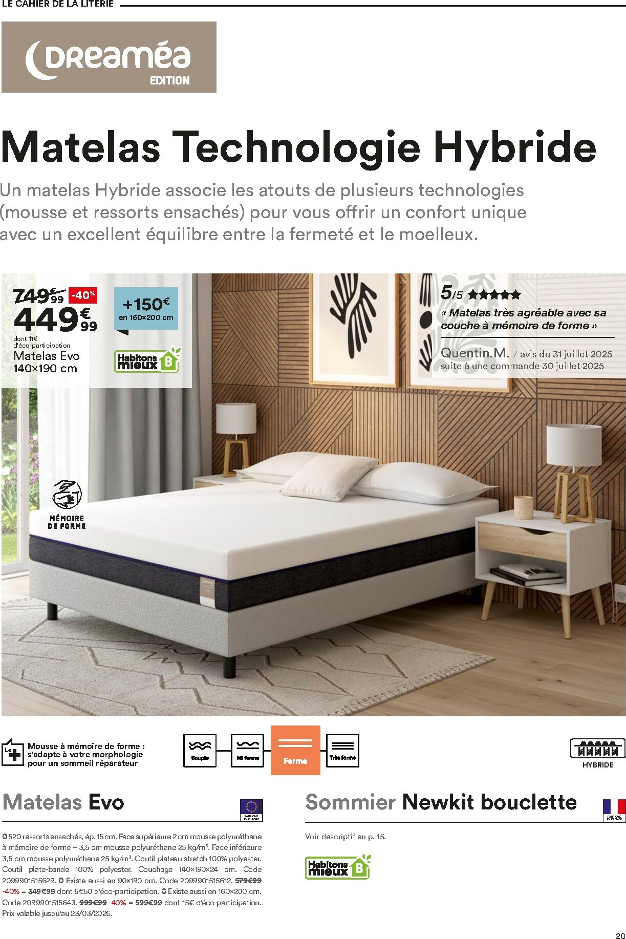 but - Catalogue But - Guide Literie valable du 02/12 au 23/02 - page: 20