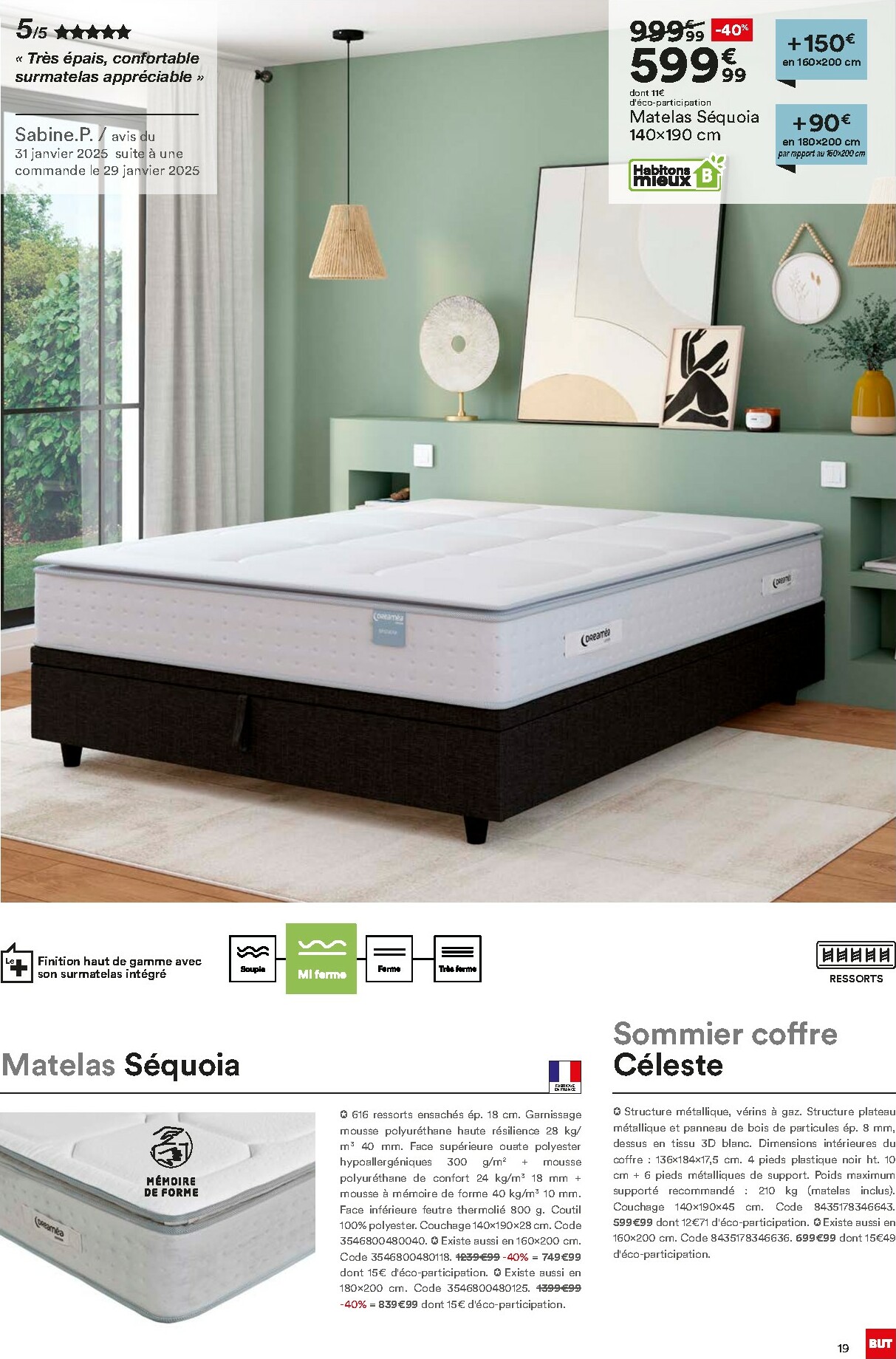 but - Catalogue But - Guide Literie valable du 02/12 au 23/02 - page: 19