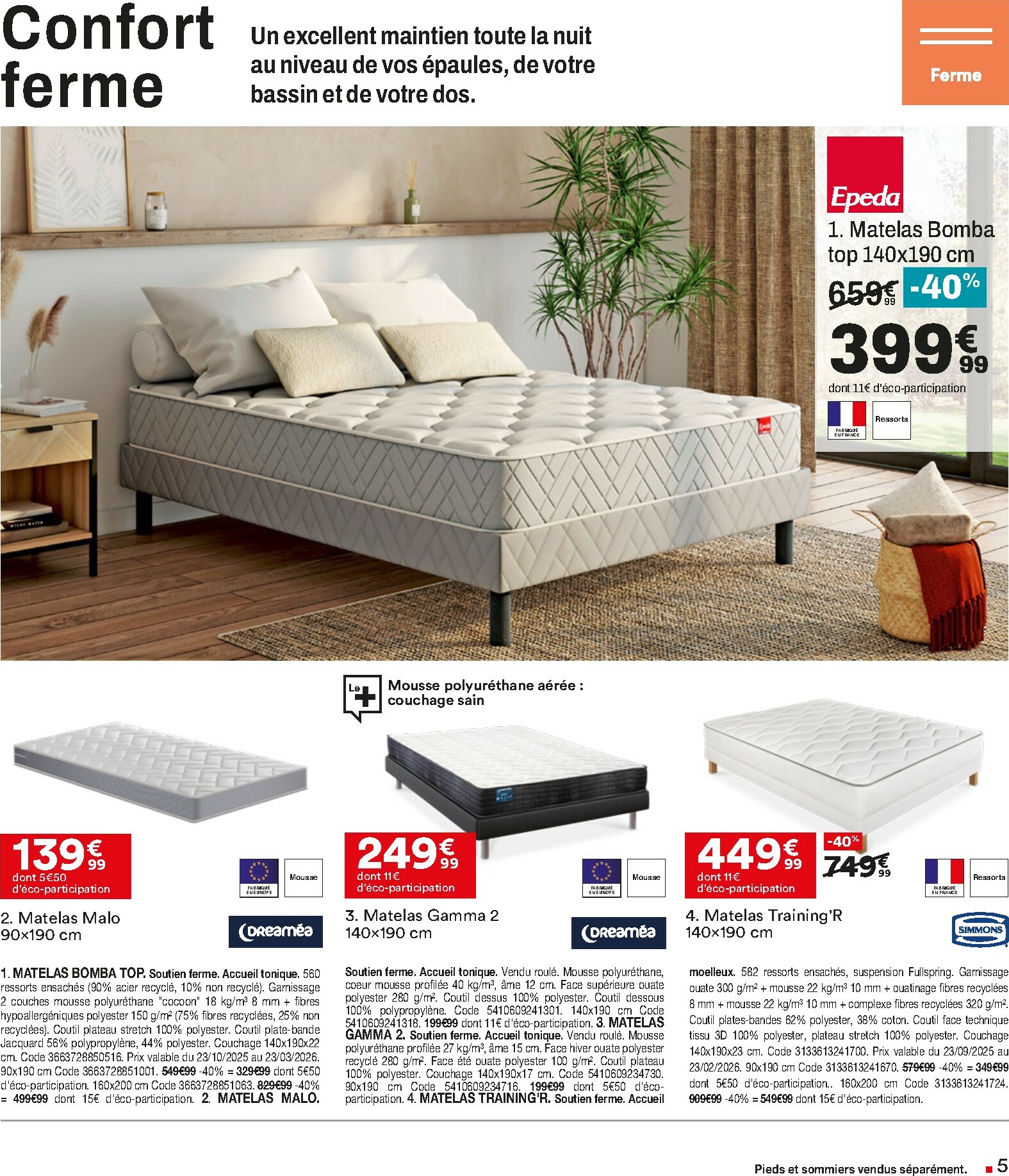but - Catalogue But - Expert Literie valable du 23/12 au 19/01 - page: 5