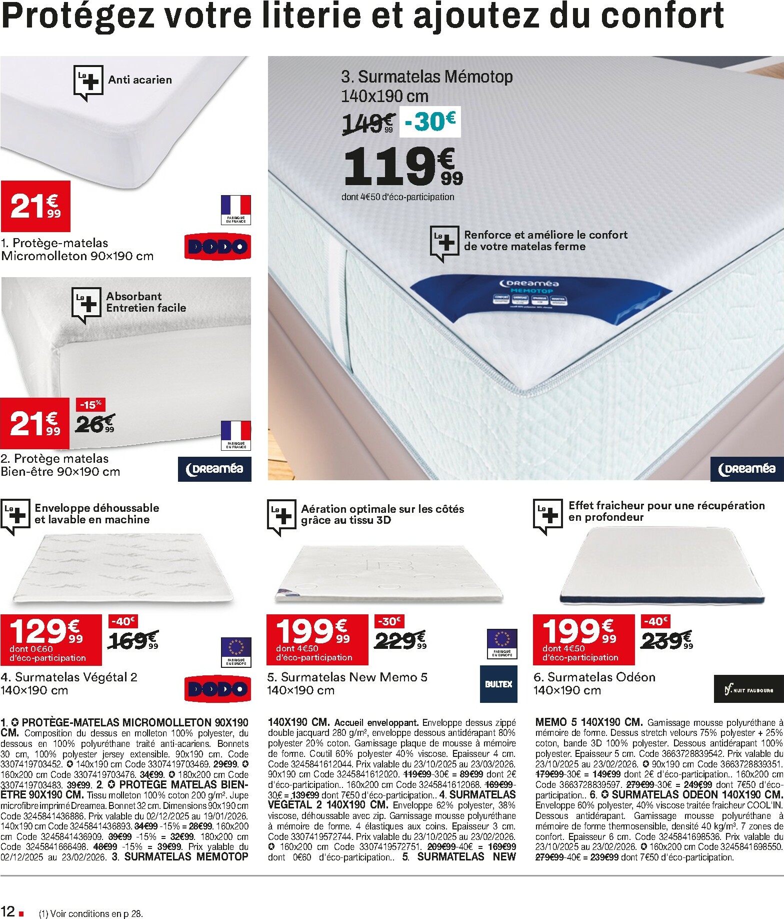 but - Catalogue But - Expert Literie valable du 23/12 au 19/01 - page: 12