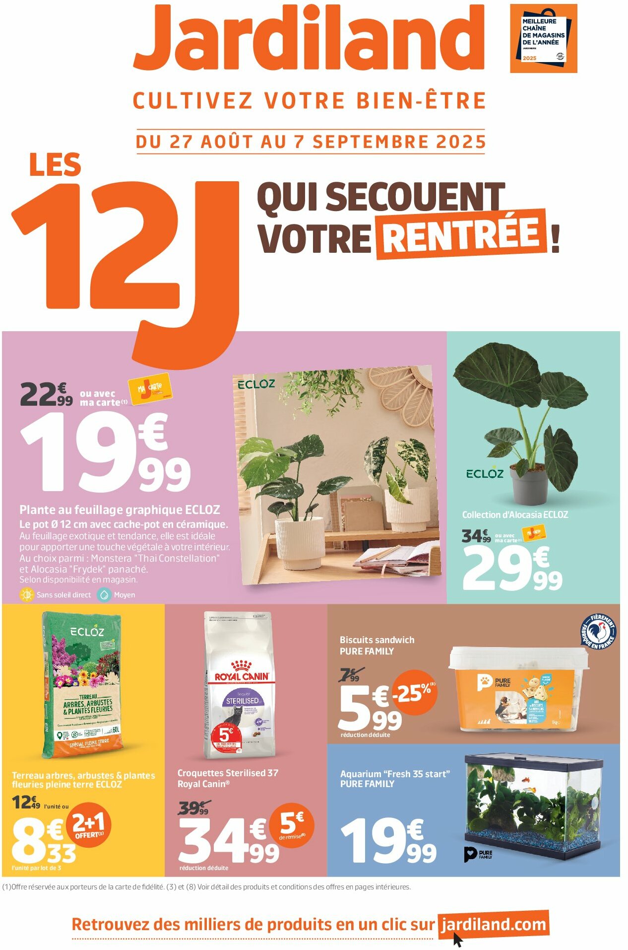 jardiland - Catalogue Jardiland valable du 27/08 au 07/09