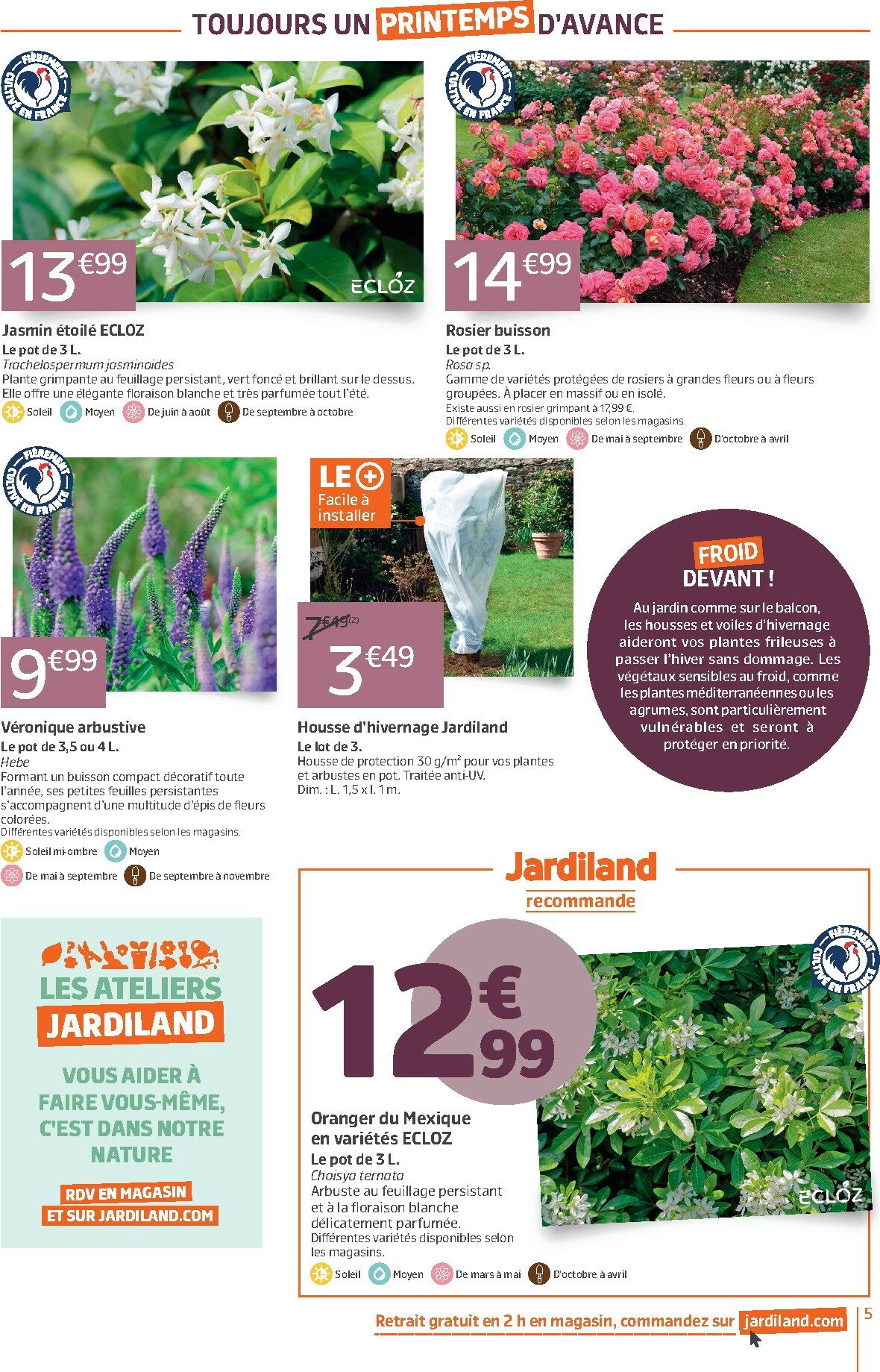 jardiland - Catalogue Jardiland valable du 22/10 au 02/11 - page: 5