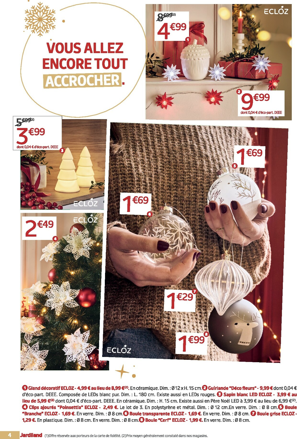 jardiland - Catalogue Jardiland valable du 19/11 au 07/12 - page: 4
