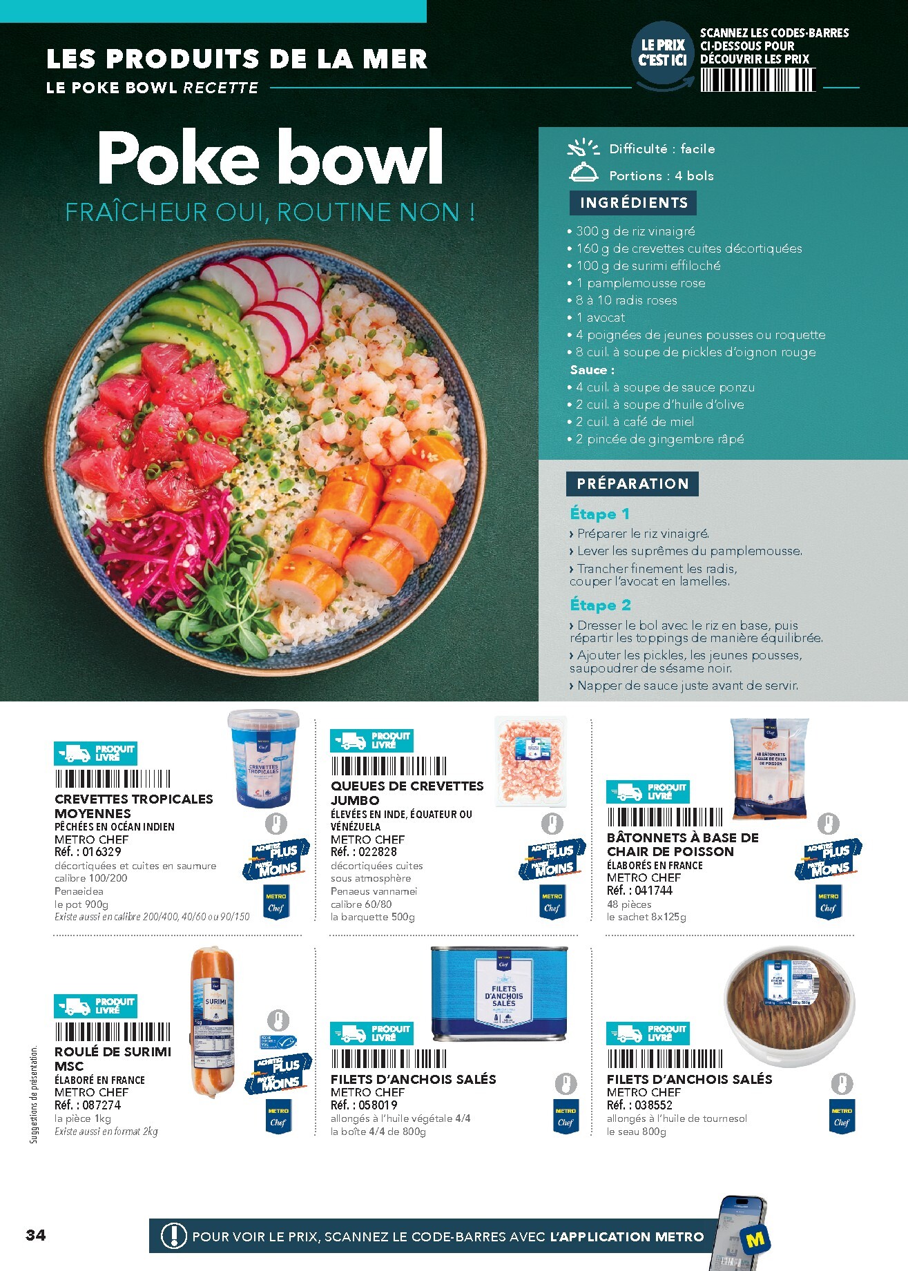 metro - Current Metro - #Restauration rapide leaflet valid from de jeudi 16/04/2026 to de jeudi 31/12/2026 - page: 34