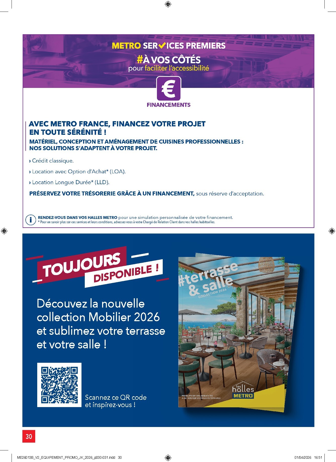 metro - Current Metro - Offres Prix & Promos Equipement leaflet valid from de jeudi 23/04/2026 to du mercredi 20/05/2026 - page: 30
