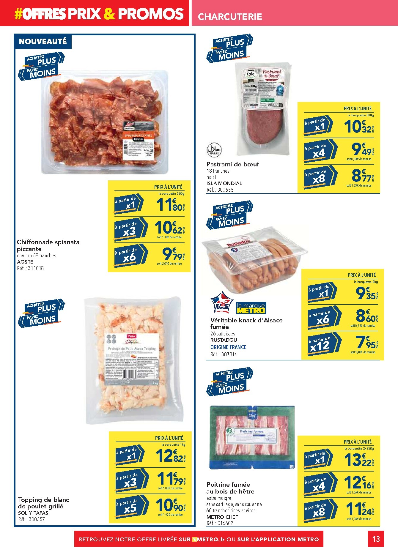 metro - Current Metro - Offres Prix & Promos Restauration leaflet valid from de jeudi 23/04/2026 to du mercredi 20/05/2026 - page: 13