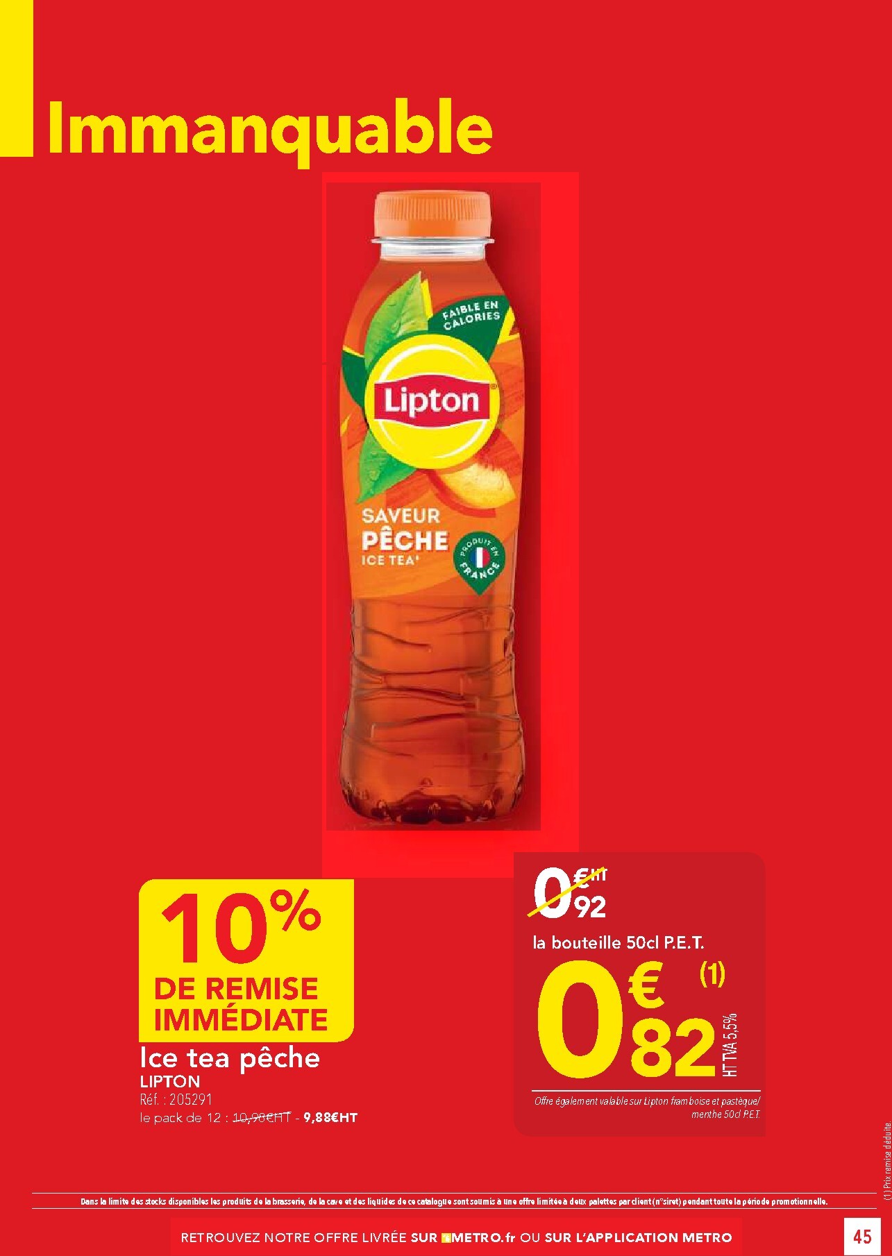 metro - Current Metro - Offres Prix & Promos Restauration leaflet valid from de jeudi 23/04/2026 to du mercredi 20/05/2026 - page: 45
