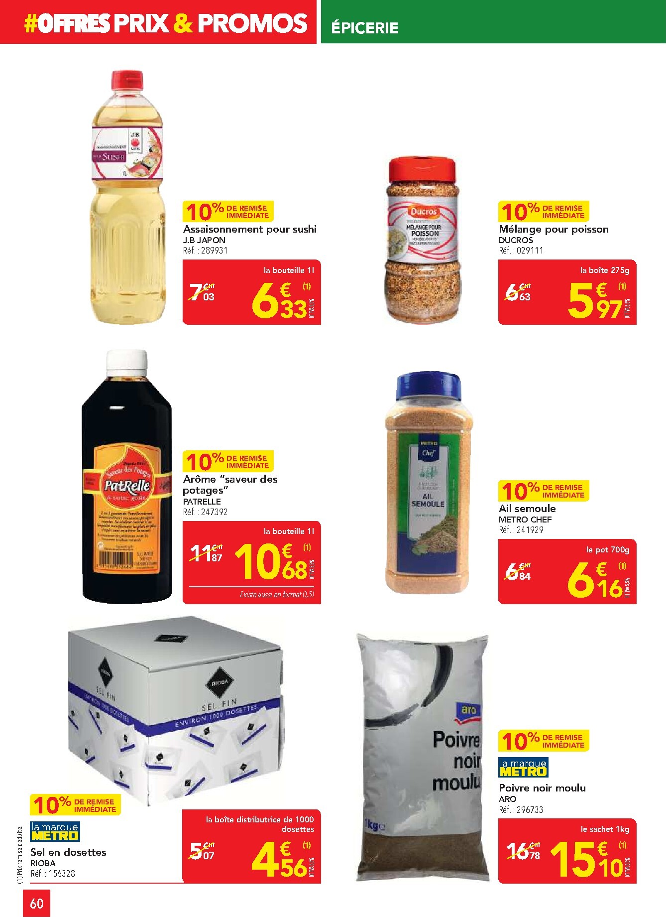 metro - Current Metro - Offres Prix & Promos Restauration leaflet valid from de jeudi 23/04/2026 to du mercredi 20/05/2026 - page: 60