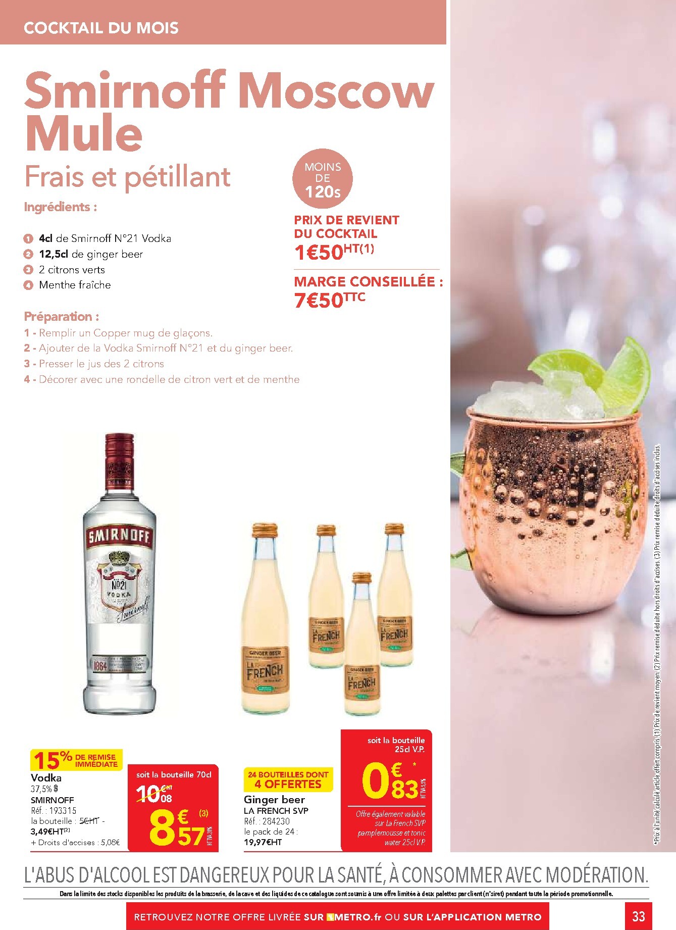 metro - Current Metro - Offres Prix & Promos Restauration leaflet valid from de jeudi 23/04/2026 to du mercredi 20/05/2026 - page: 33