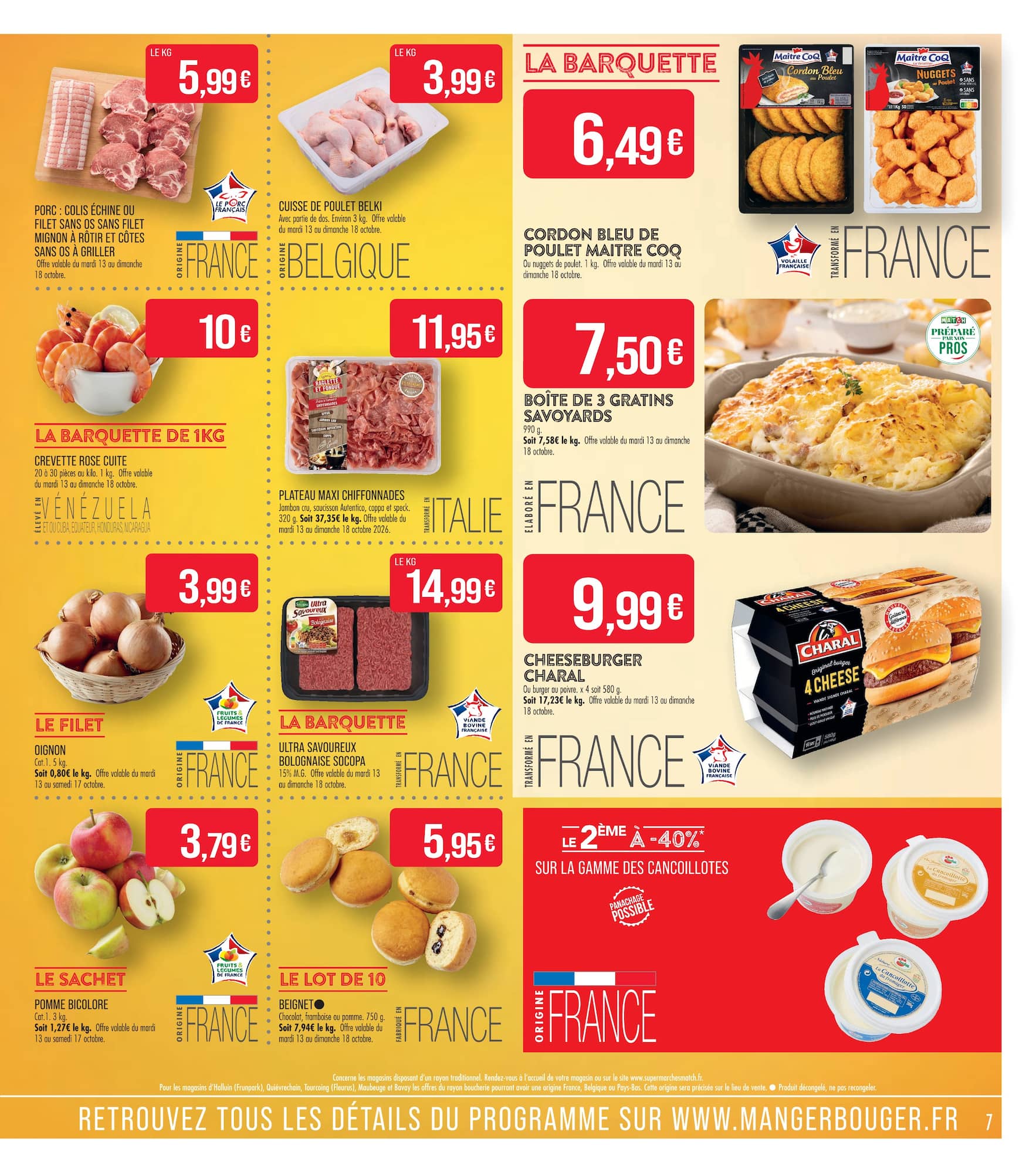 match - Flyer Match - Achetez en gros, économisez en grand ! pour la semaine prochaine du du mardi 13/10/2026 au du dimanche 25/10/2026 - page: 7