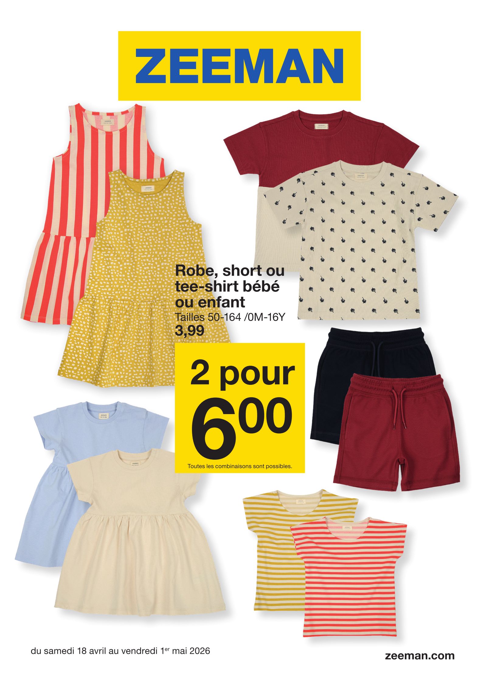 zeeman - Current Zeeman leaflet valid from du samedi 18/04/2026 to du vendredi 01/05/2026