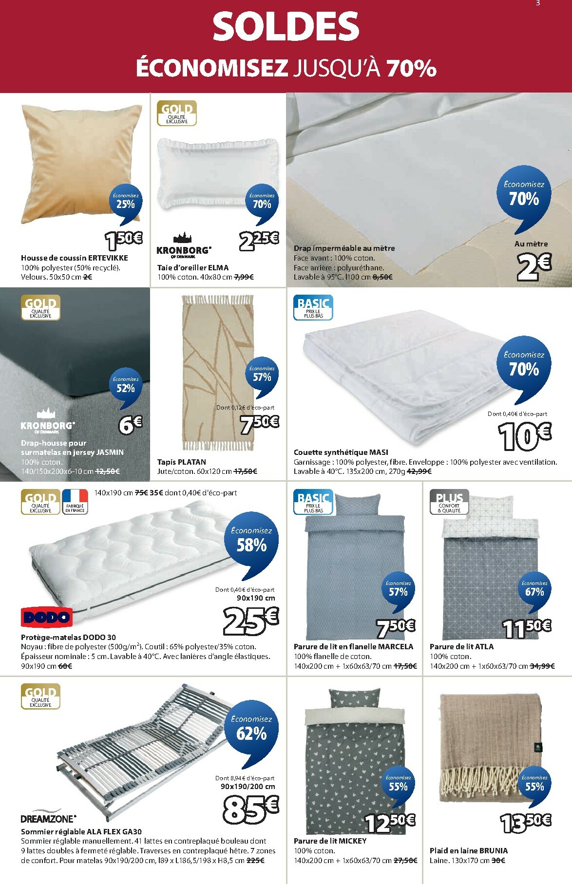 jysk - Catalogue JYSK - Vente d'hiver valable du 07/01 au 03/02 - page: 3