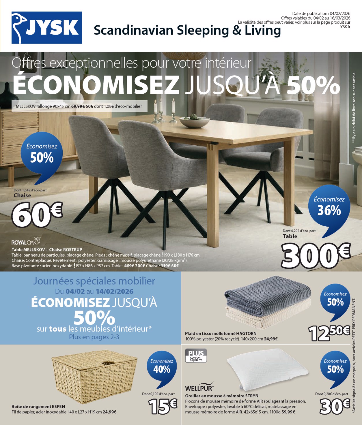 jysk - Catalogue JYSK valable du 04/02/2026 au 16/03/2026