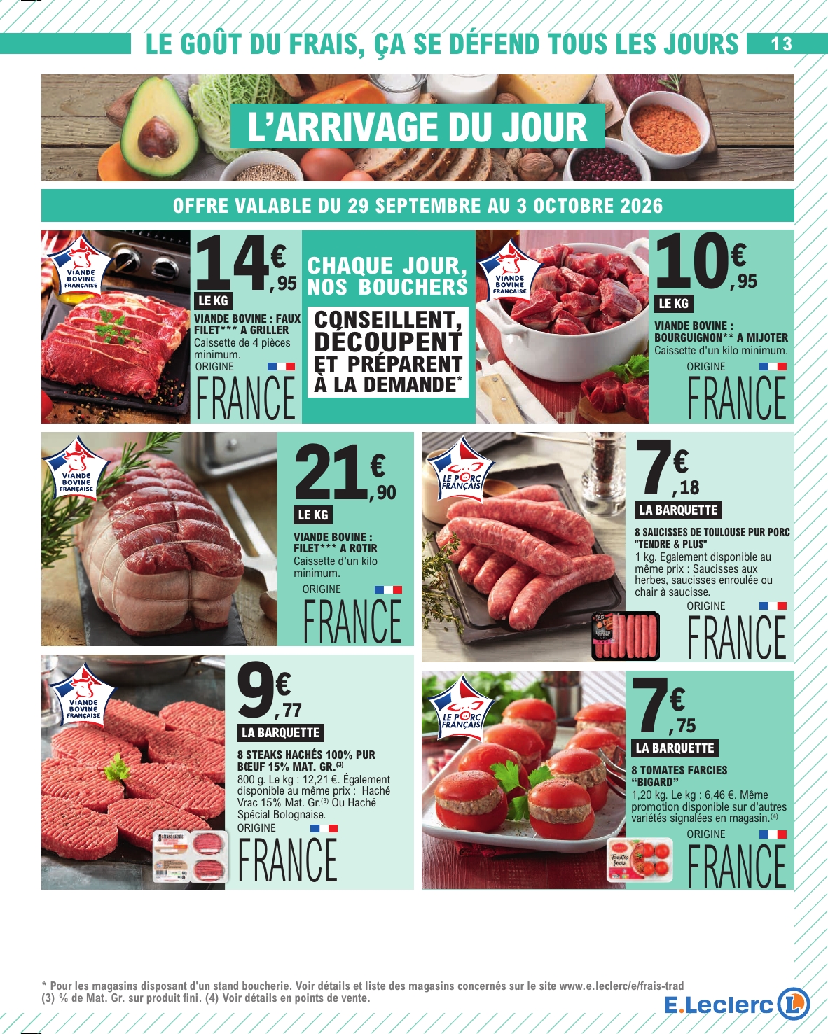 e-leclerc - Flyer E.Leclerc pour la semaine prochaine du du mardi 29/09/2026 au du samedi 10/10/2026 - page: 13