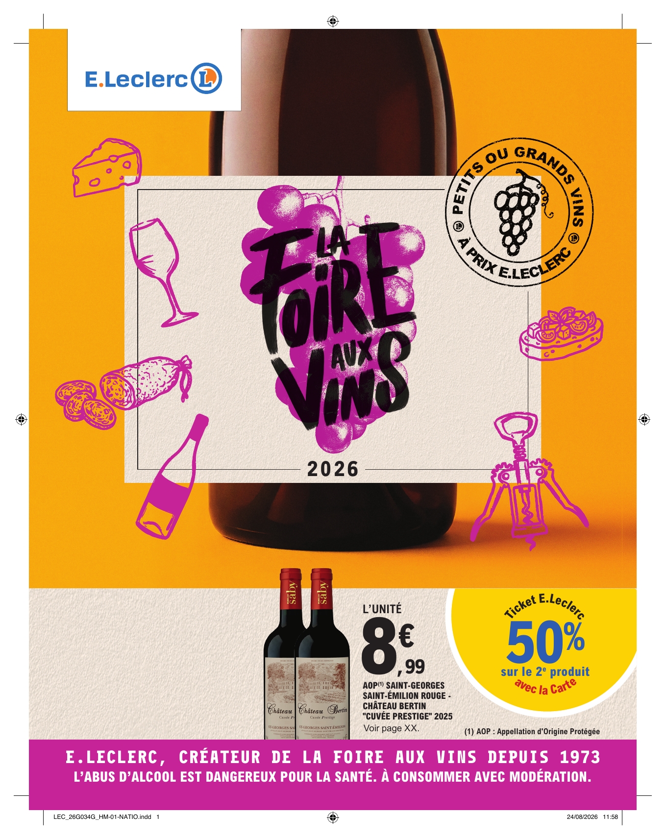 e-leclerc - Current E.Leclerc - Foire aux vins d'automne leaflet valid from du mardi 29/09/2026 to du samedi 10/10/2026