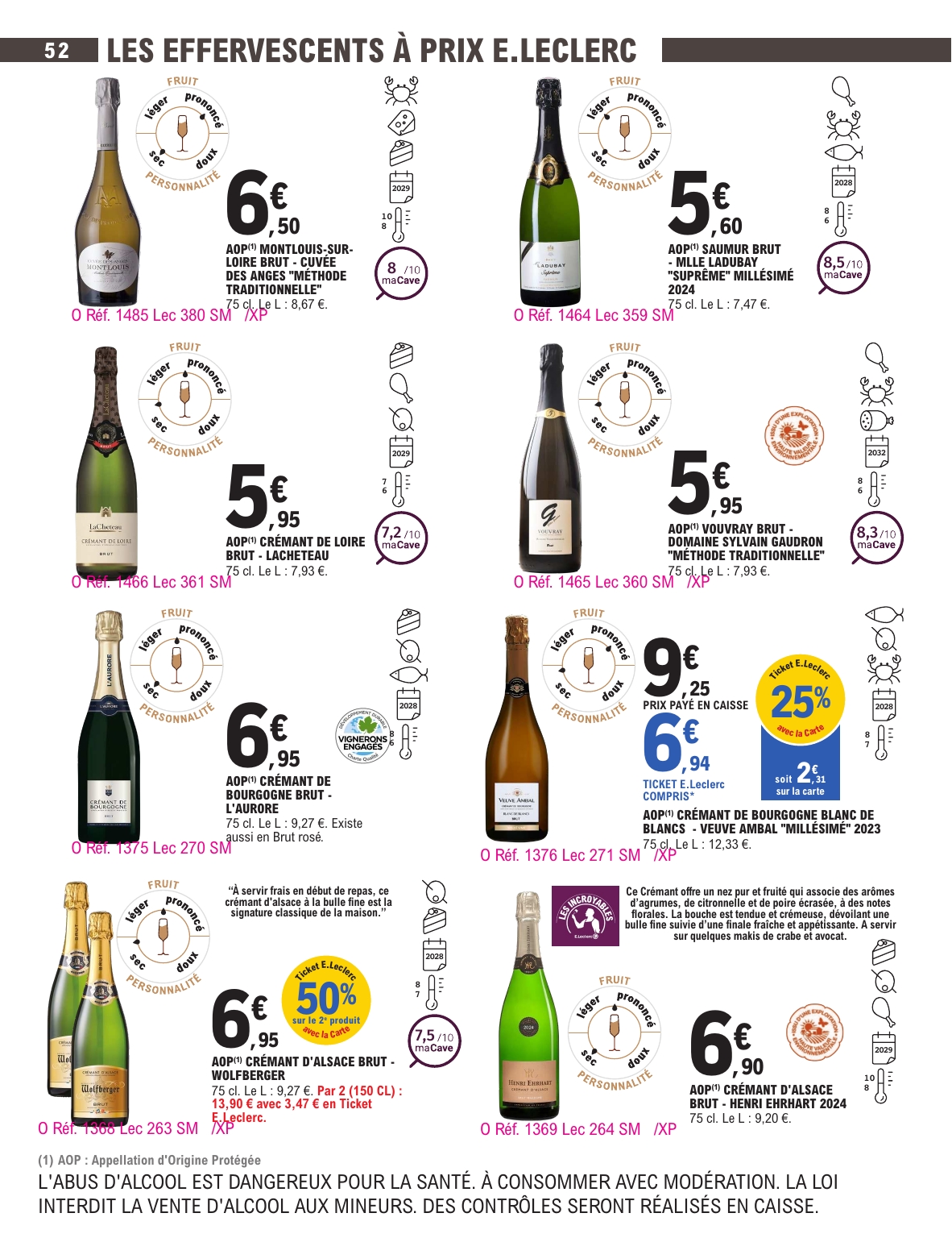 e-leclerc - Current E.Leclerc - Foire aux vins d'automne leaflet valid from du mardi 29/09/2026 to du samedi 10/10/2026 - page: 52