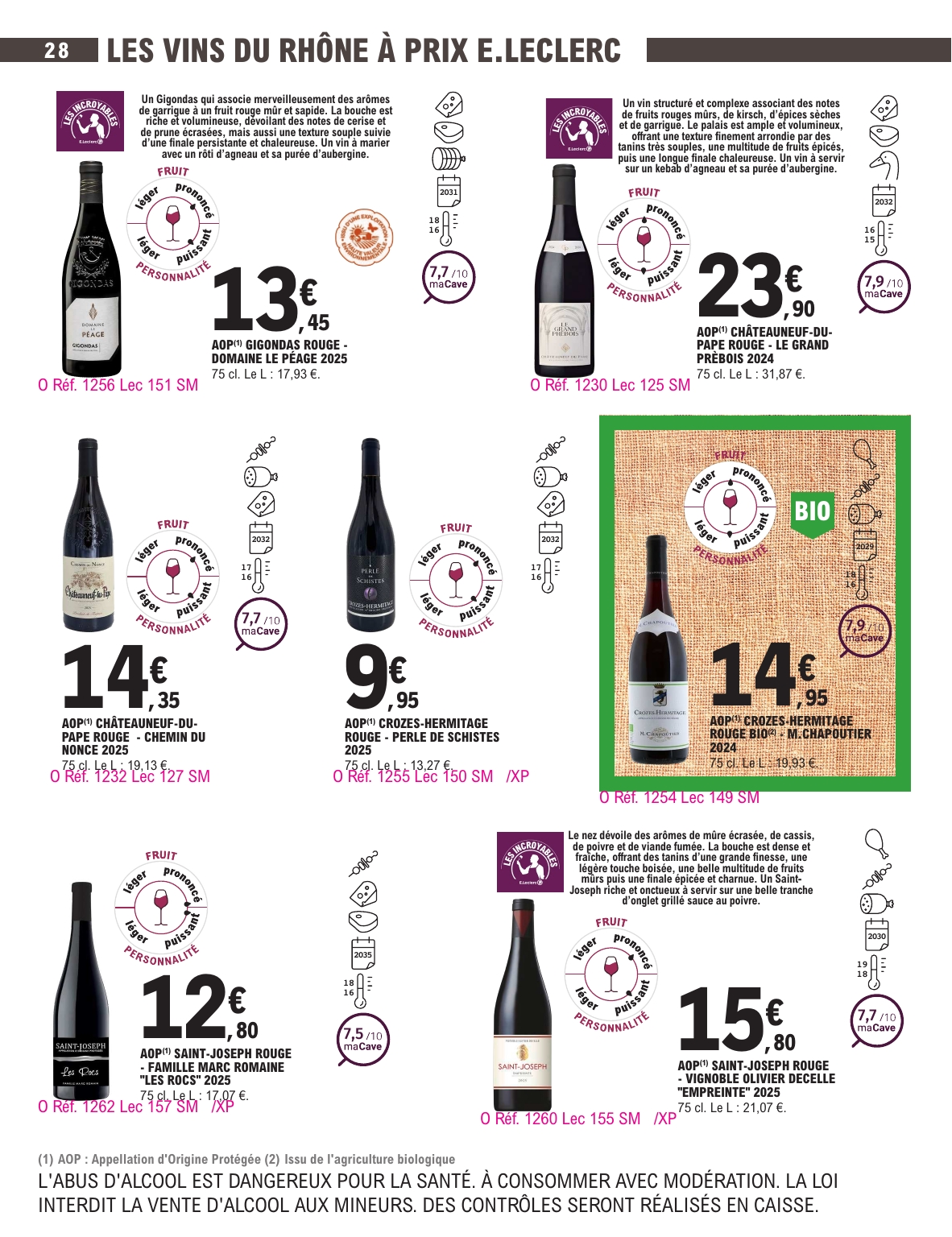 e-leclerc - Current E.Leclerc - Foire aux vins d'automne leaflet valid from du mardi 29/09/2026 to du samedi 10/10/2026 - page: 28