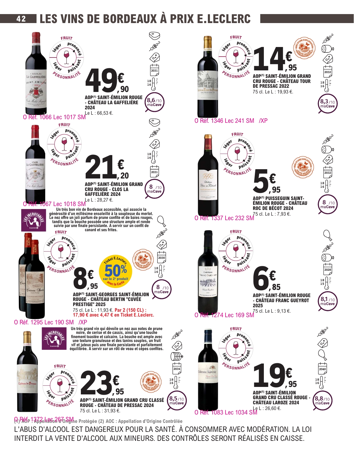 e-leclerc - Current E.Leclerc - Foire aux vins d'automne leaflet valid from du mardi 29/09/2026 to du samedi 10/10/2026 - page: 42