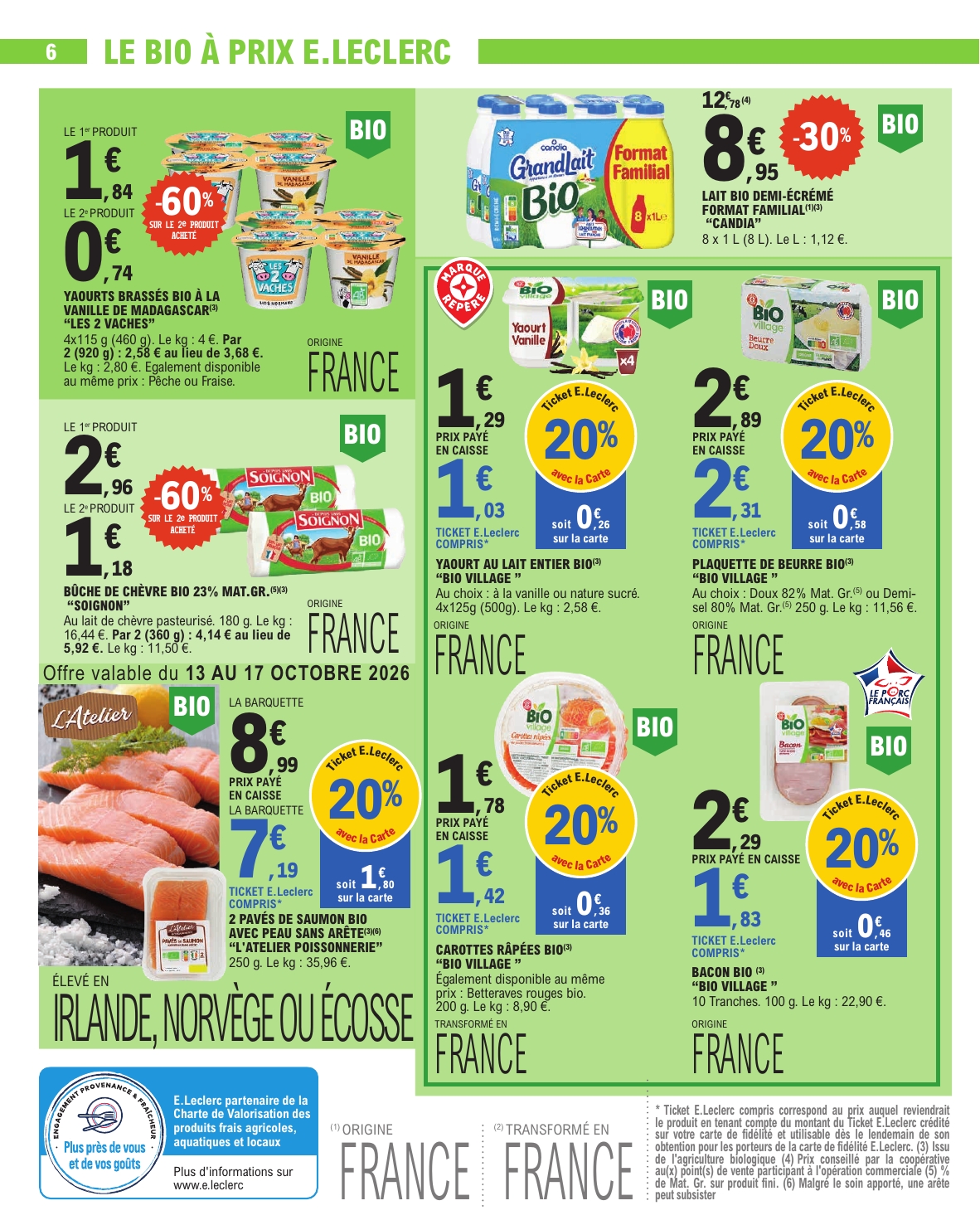 e-leclerc - Flyer E.Leclerc - Nos promos du moment pour la semaine prochaine du du mardi 13/10/2026 au du samedi 24/10/2026 - page: 6