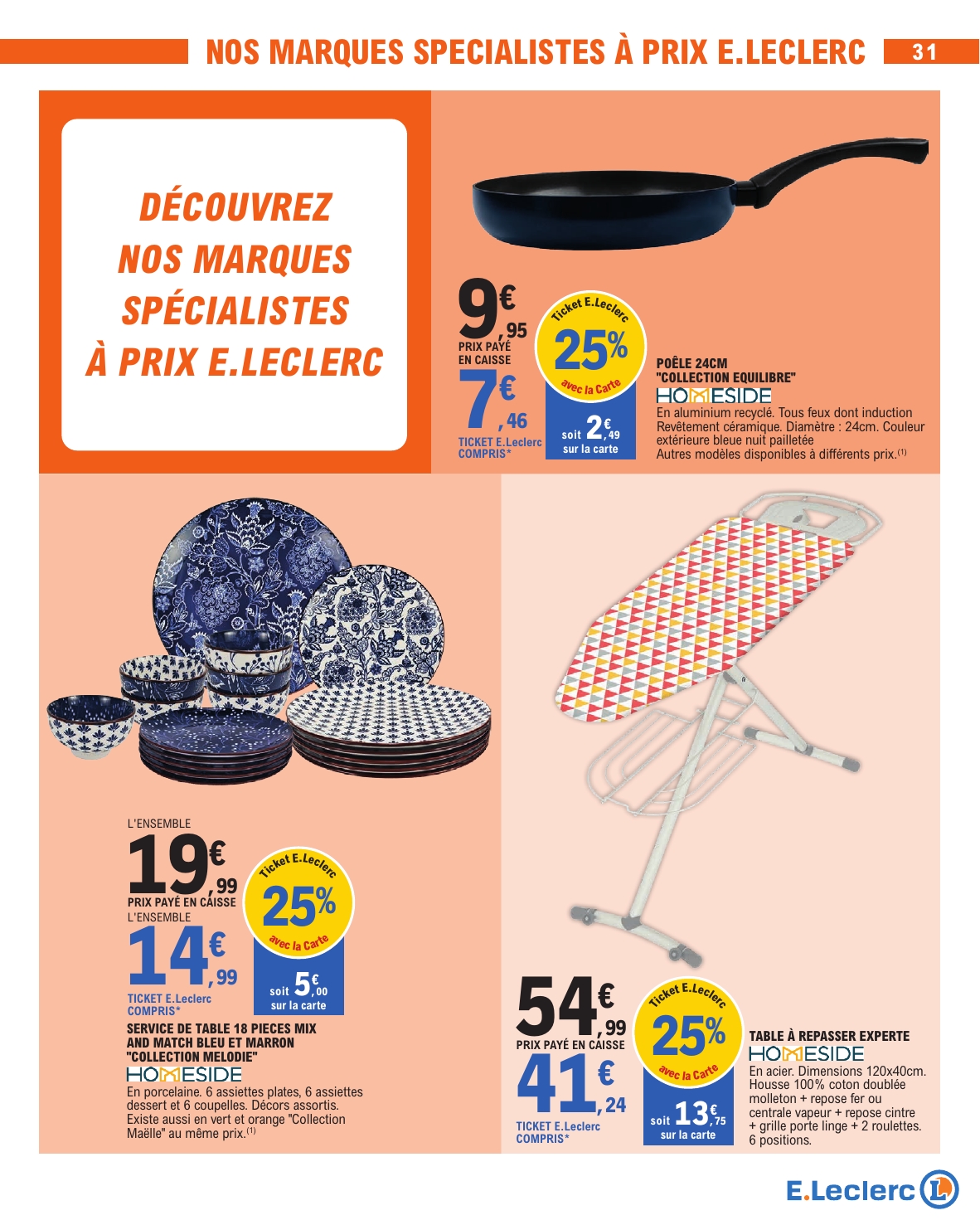e-leclerc - Flyer E.Leclerc - Nos promos du moment pour la semaine prochaine du du mardi 13/10/2026 au du samedi 24/10/2026 - page: 31