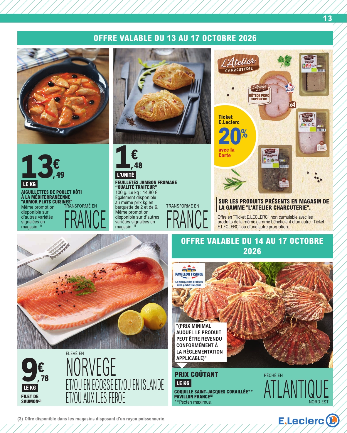 e-leclerc - Flyer E.Leclerc - Nos promos du moment pour la semaine prochaine du du mardi 13/10/2026 au du samedi 24/10/2026 - page: 13