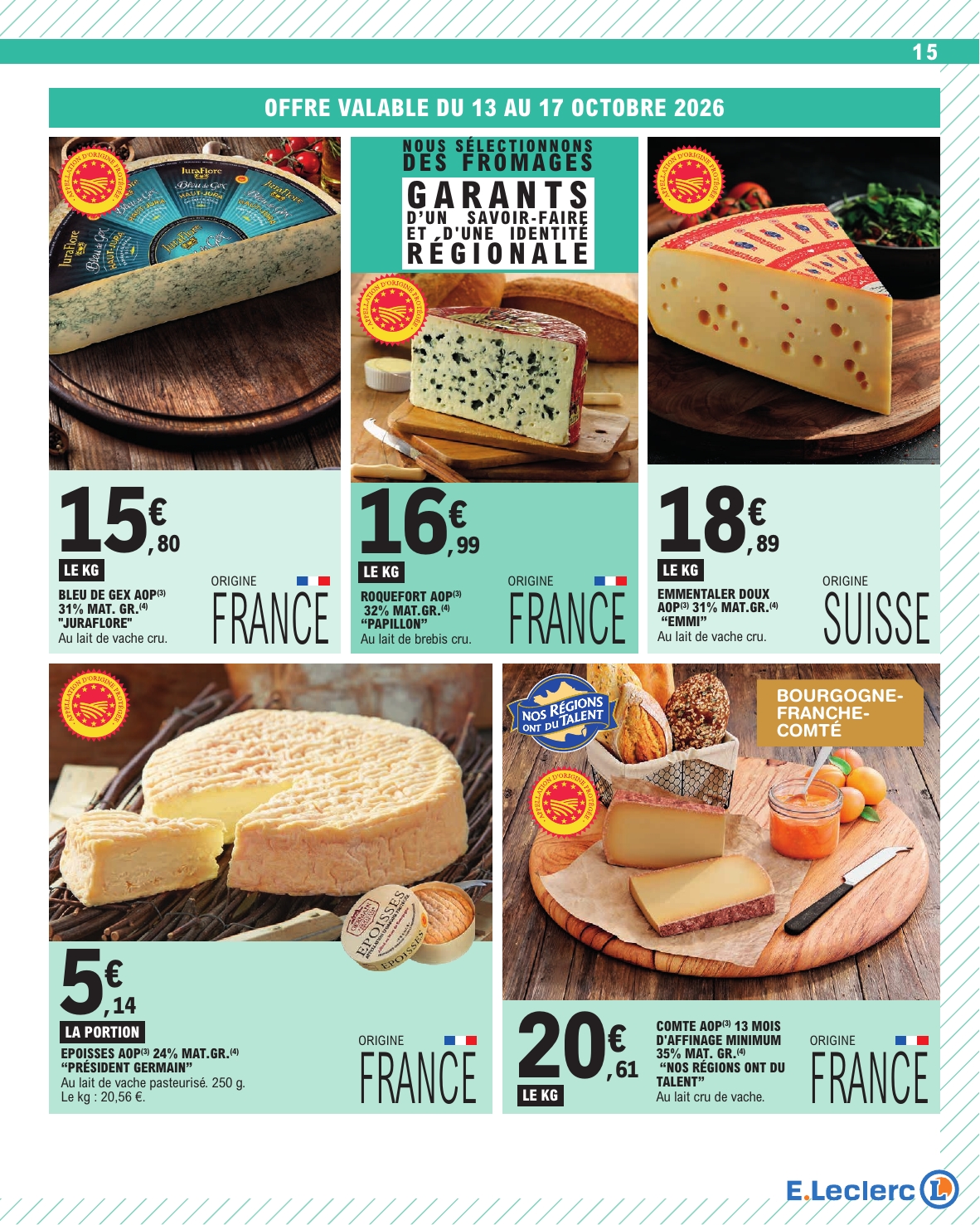 e-leclerc - Flyer E.Leclerc - Nos promos du moment pour la semaine prochaine du du mardi 13/10/2026 au du samedi 24/10/2026 - page: 15