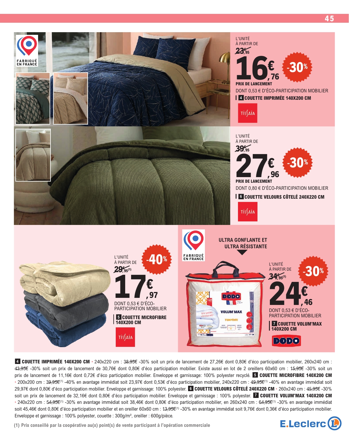 e-leclerc - Flyer E.Leclerc - Nos promos du moment pour la semaine prochaine du du mardi 13/10/2026 au du samedi 24/10/2026 - page: 45
