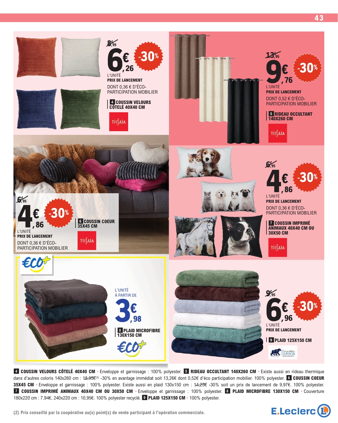 e-leclerc - Flyer E.Leclerc - Nos promos du moment pour la semaine prochaine du du mardi 13/10/2026 au du samedi 24/10/2026 - page: 43