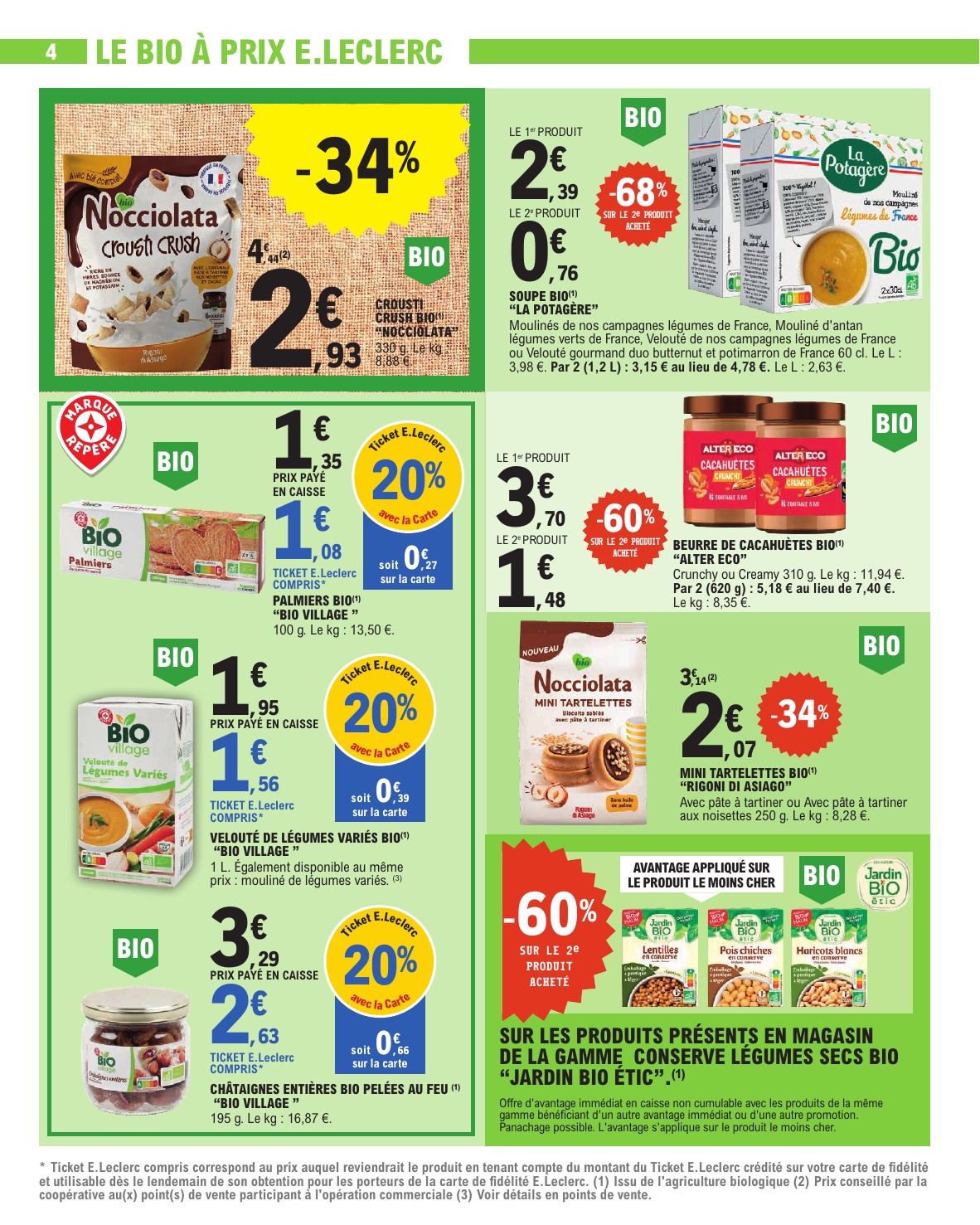e-leclerc - Flyer E.Leclerc - Nos promos du moment pour la semaine prochaine du du mardi 13/10/2026 au du samedi 24/10/2026 - page: 4