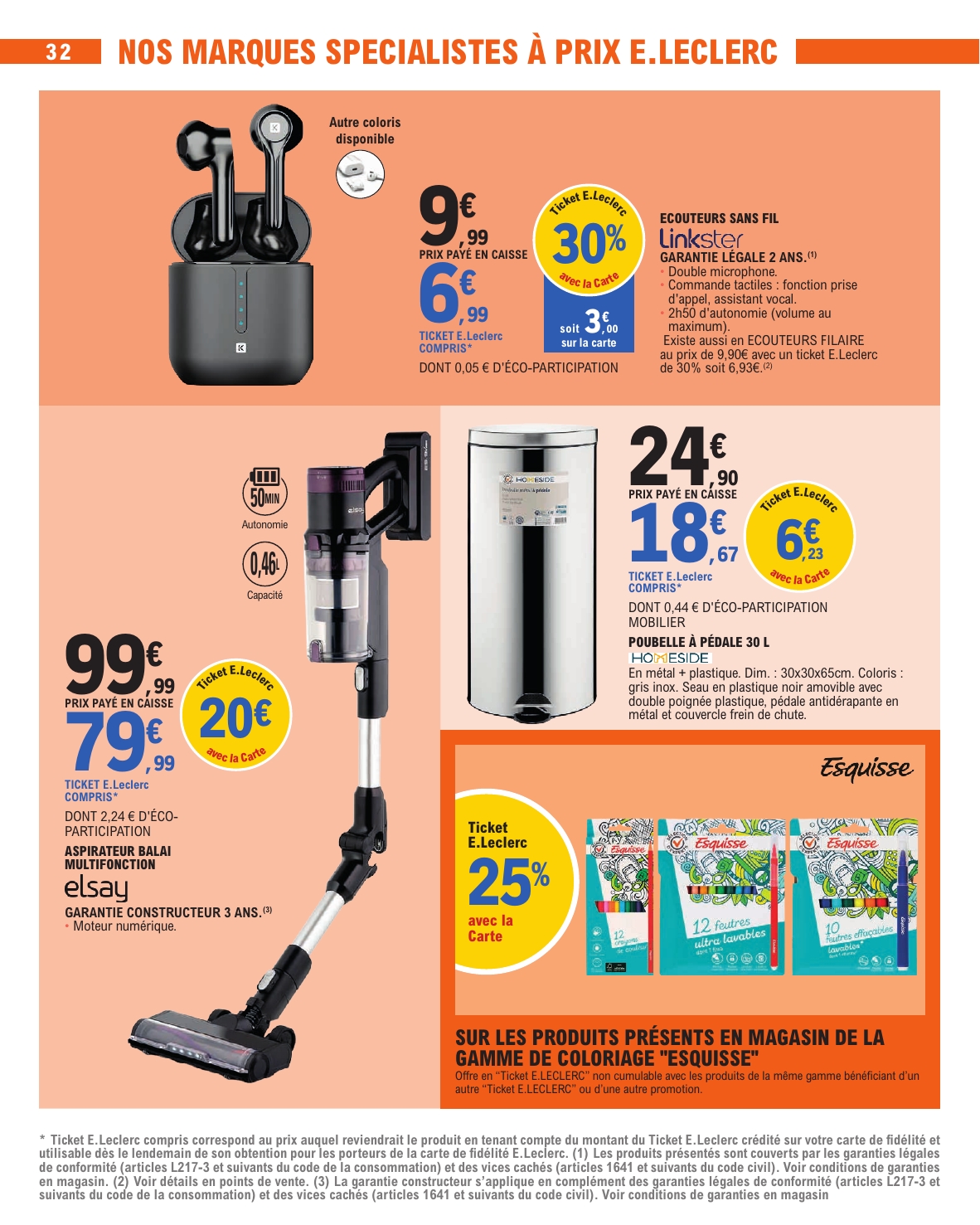 e-leclerc - Flyer E.Leclerc - Nos promos du moment pour la semaine prochaine du du mardi 13/10/2026 au du samedi 24/10/2026 - page: 32